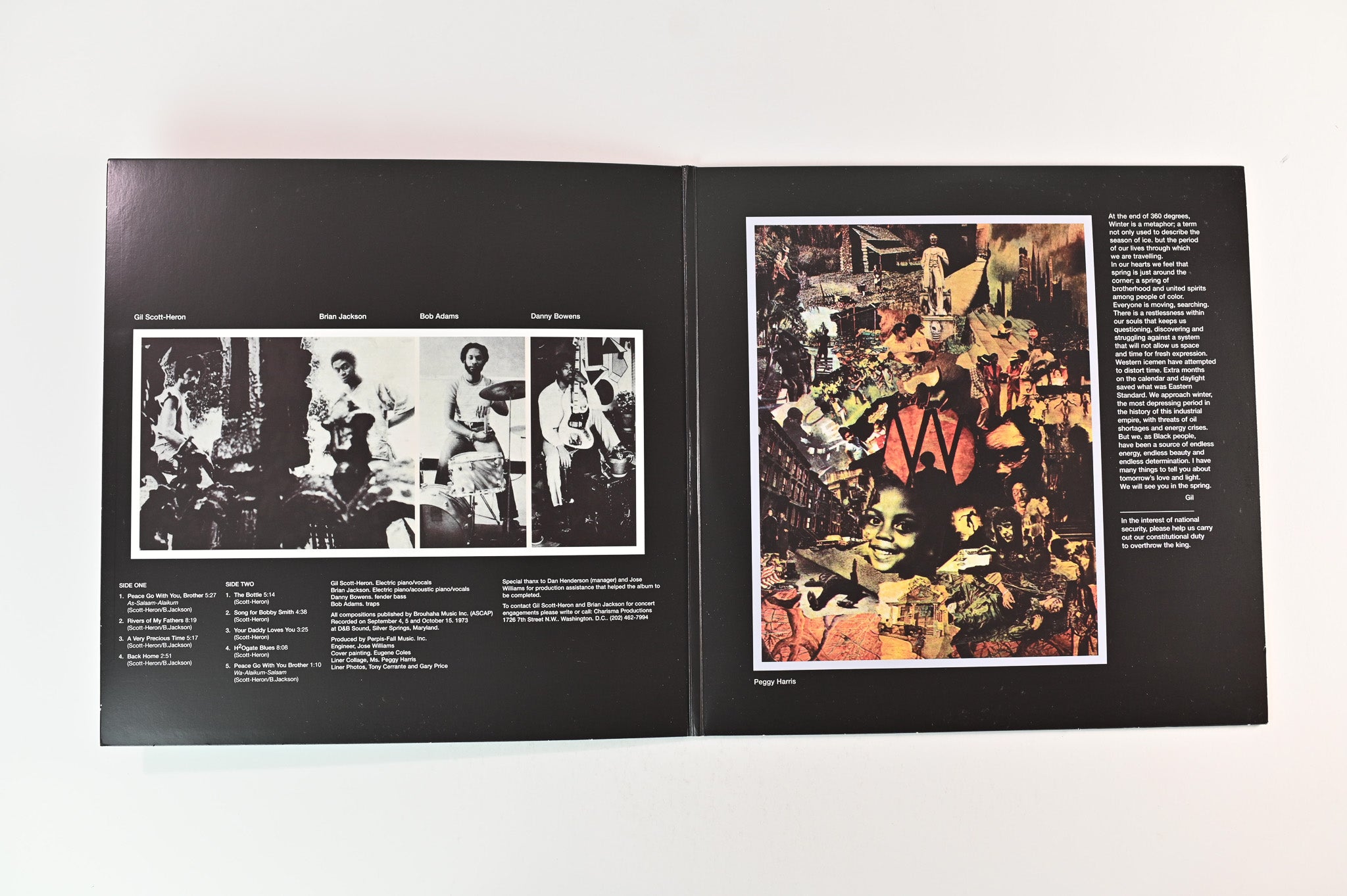 Gil Scott-Heron & Brian Jackson - Winter In America on LMLR - Black/White Vinyl