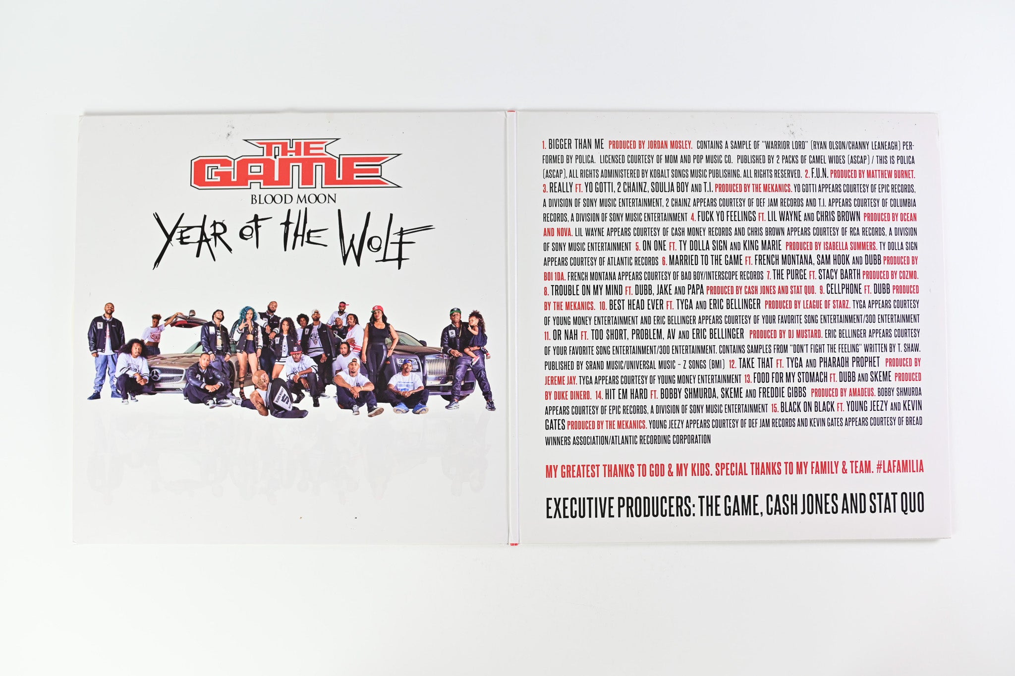 The Game - Blood Moon (Year Of The Wolf) on Ca$h Machine Records - White Vinyl