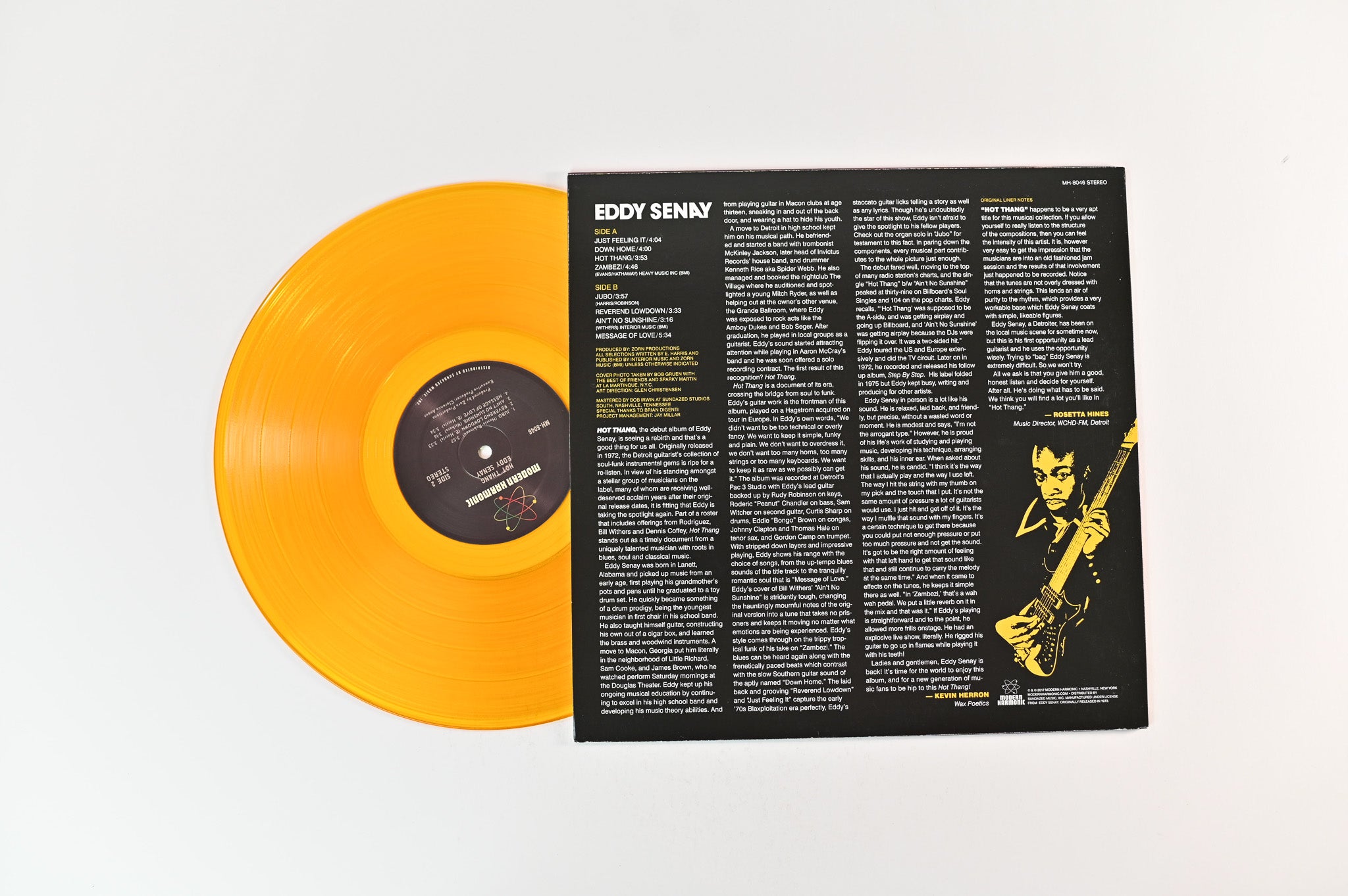 Eddy Senay - Hot Thang on Modern Harmonic - Clear Yellow Vinyl