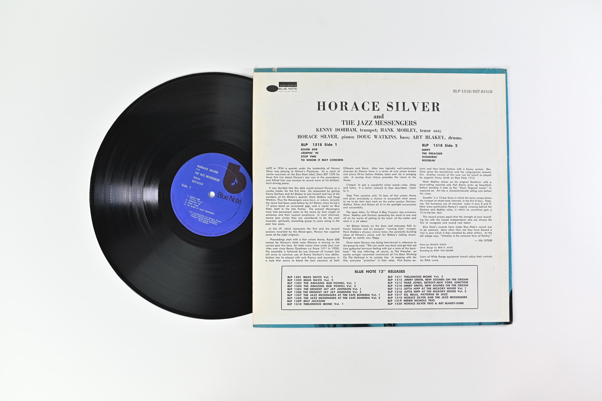 Horace Silver - Horace Silver And The Jazz Messengers on Blue Note