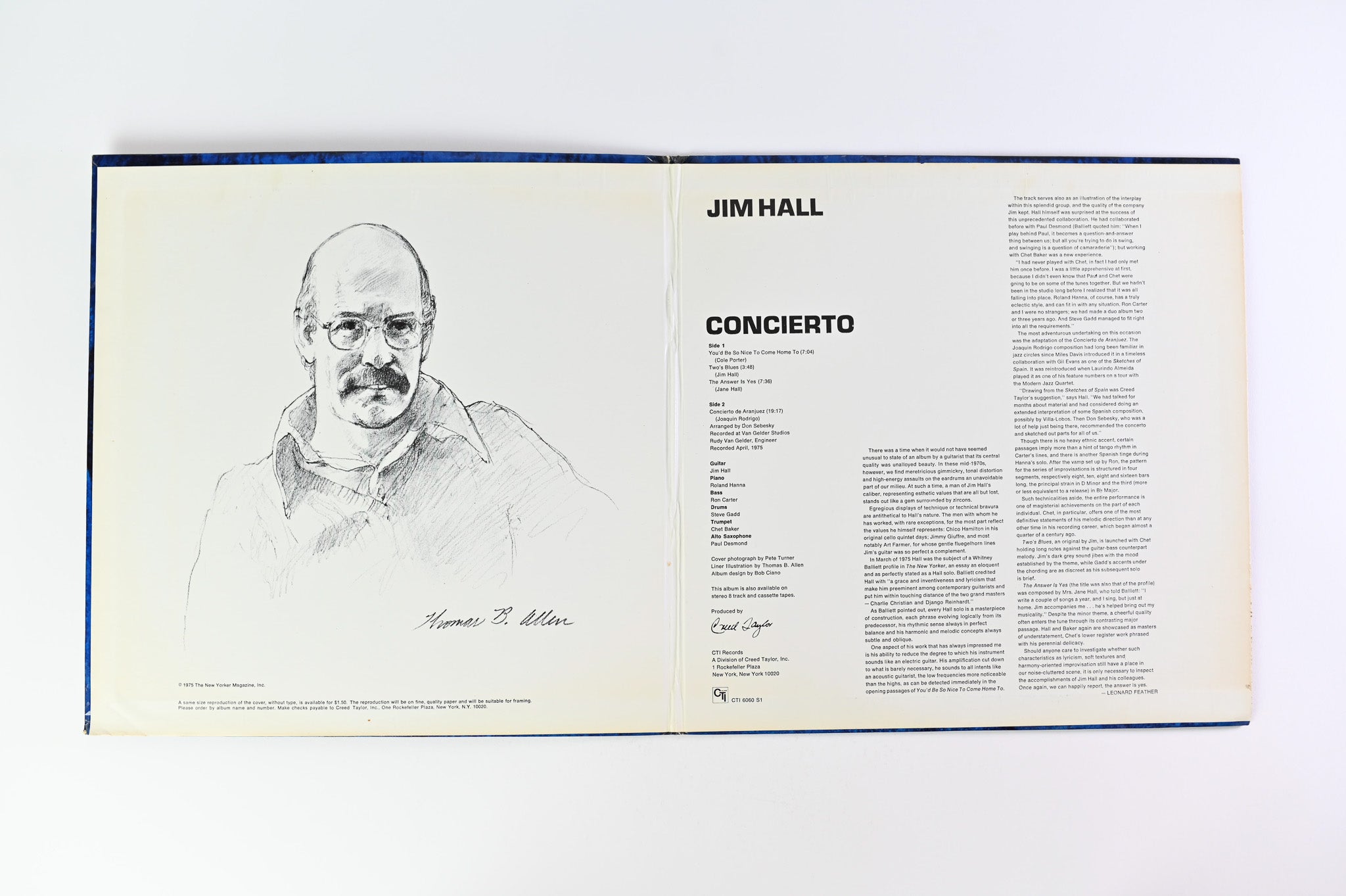 Jim Hall - Concierto on CTI Records