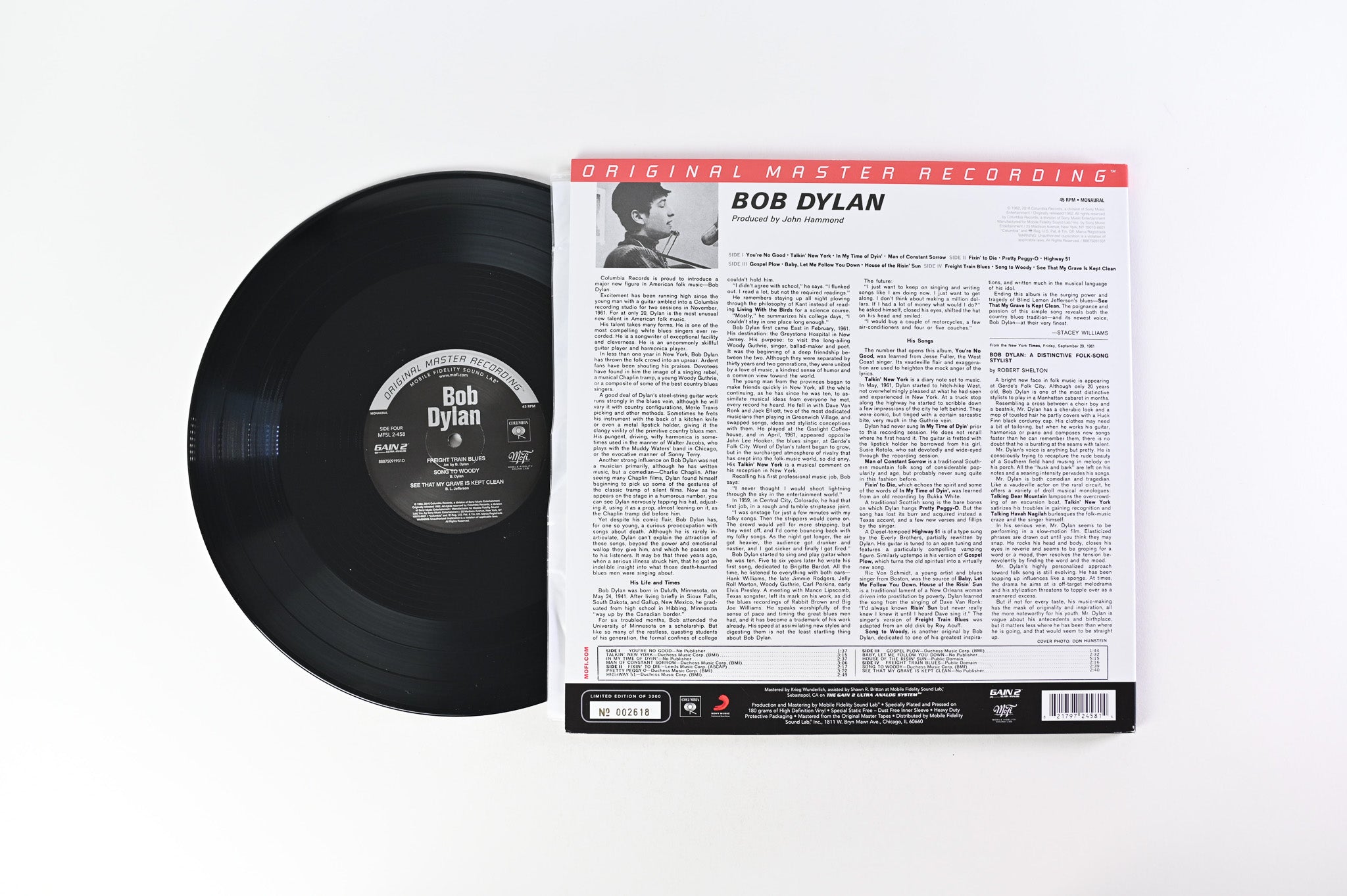 Bob Dylan - Bob Dylan Mobile Fidelity Sound Lab Mono Reissue