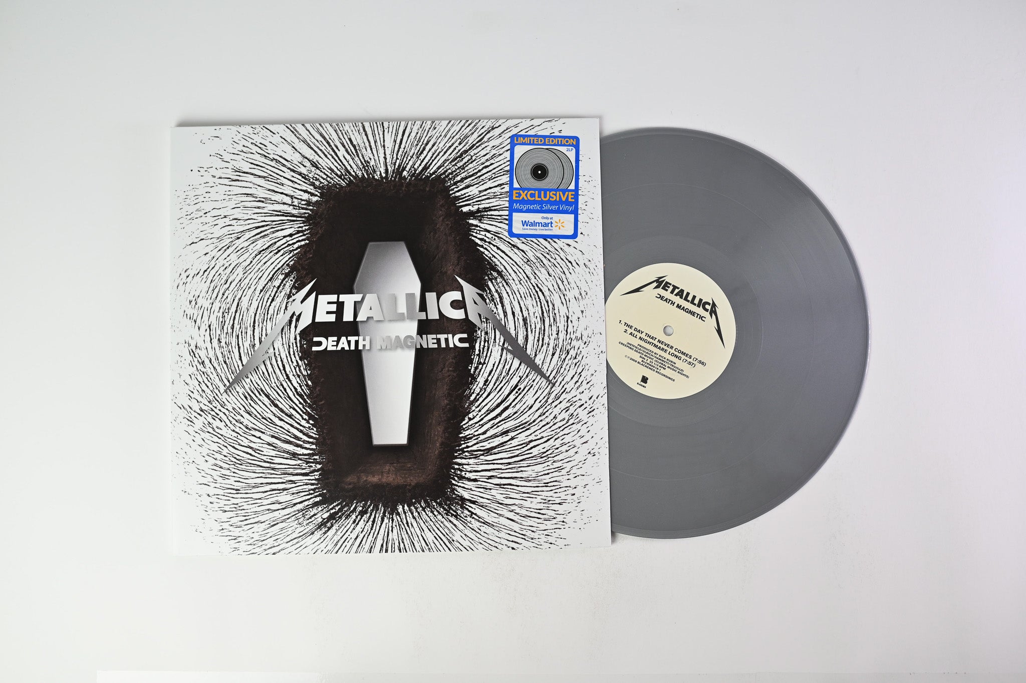 Metallica - Death Magnetic on Blackened - Silver Vinyl