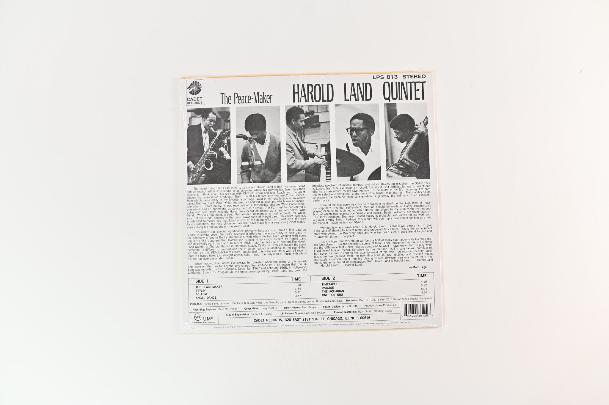 Harold Land Quintet - The Peace-Maker on Verve By Request - Sealed