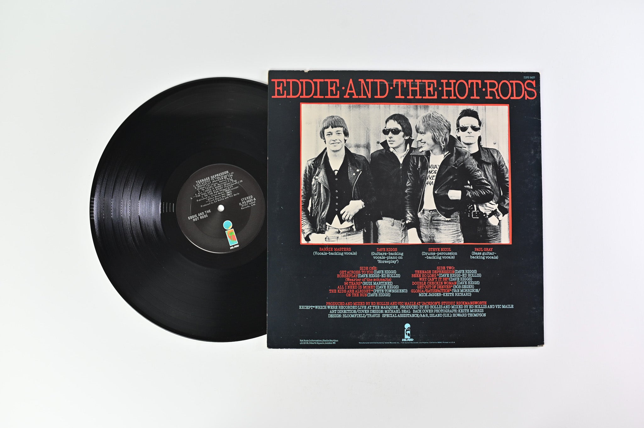 Eddie And The Hot Rods - Teenage Depression on Island Records