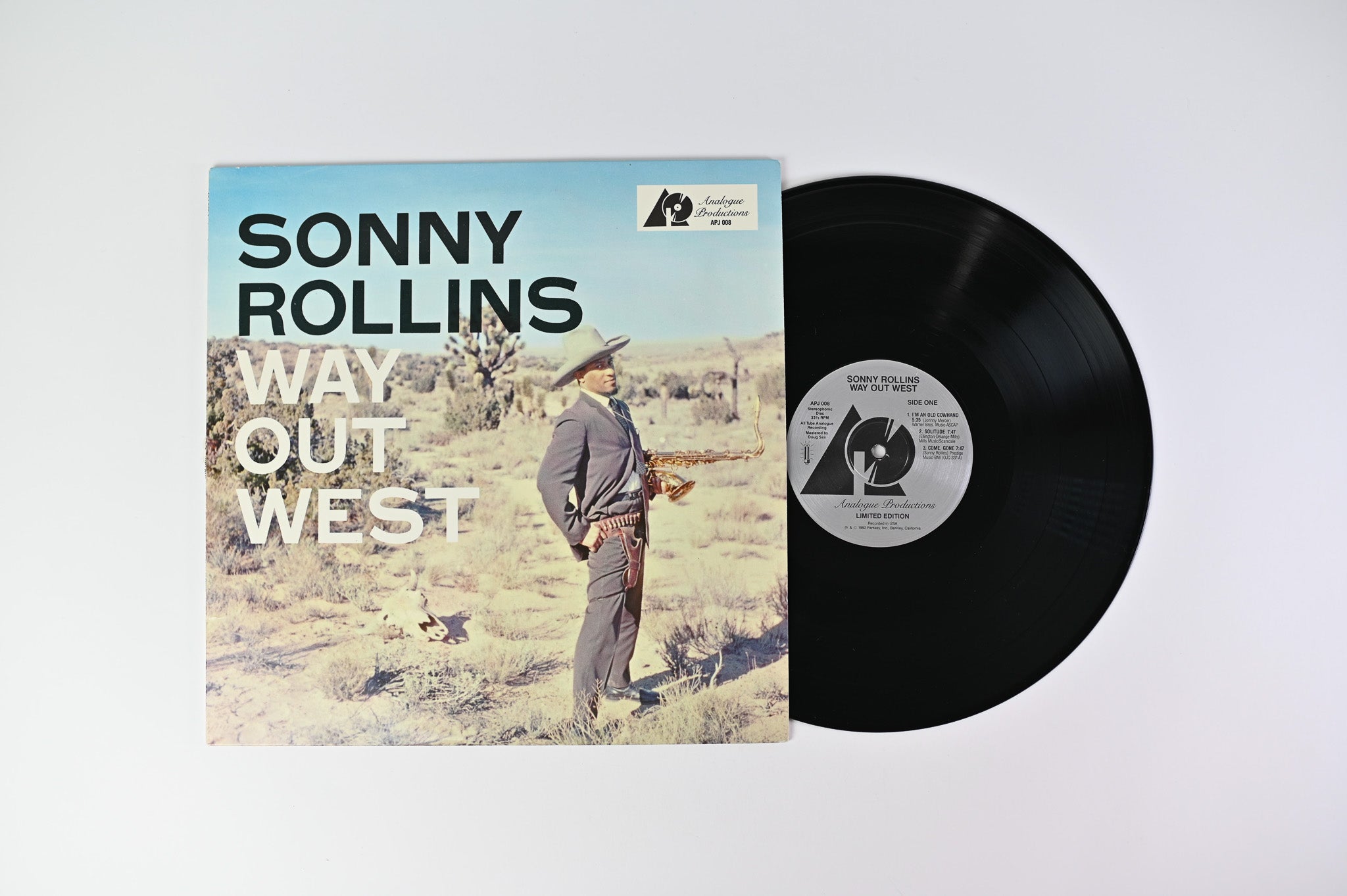 Sonny Rollins - Way Out West Analogue Productions Ltd Numbered 180 Gram Reissue