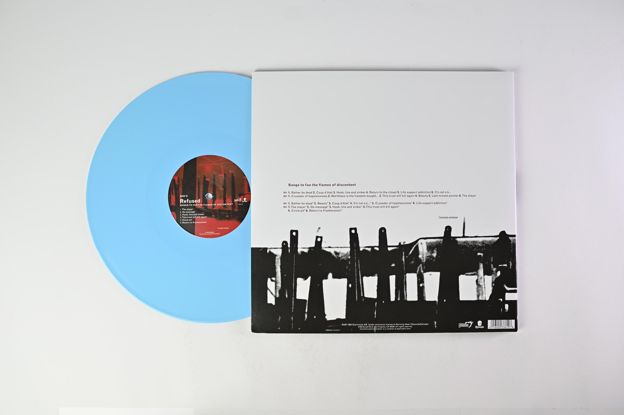 Refused - Songs To Fan The Flames Of Discontent on Epitaph - Blue Vinyl