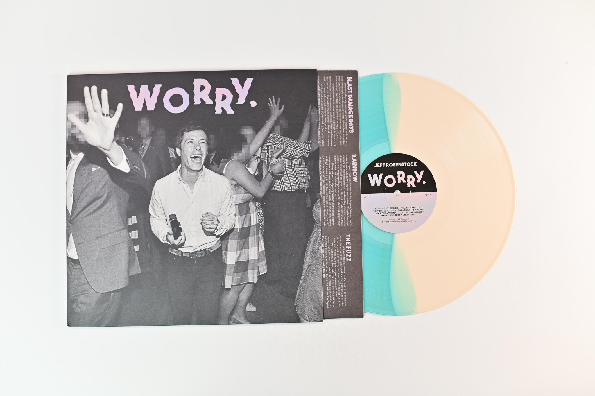 Jeff Rosenstock - Worry. on SideOneDummy Ltd Bone/Electric Blue