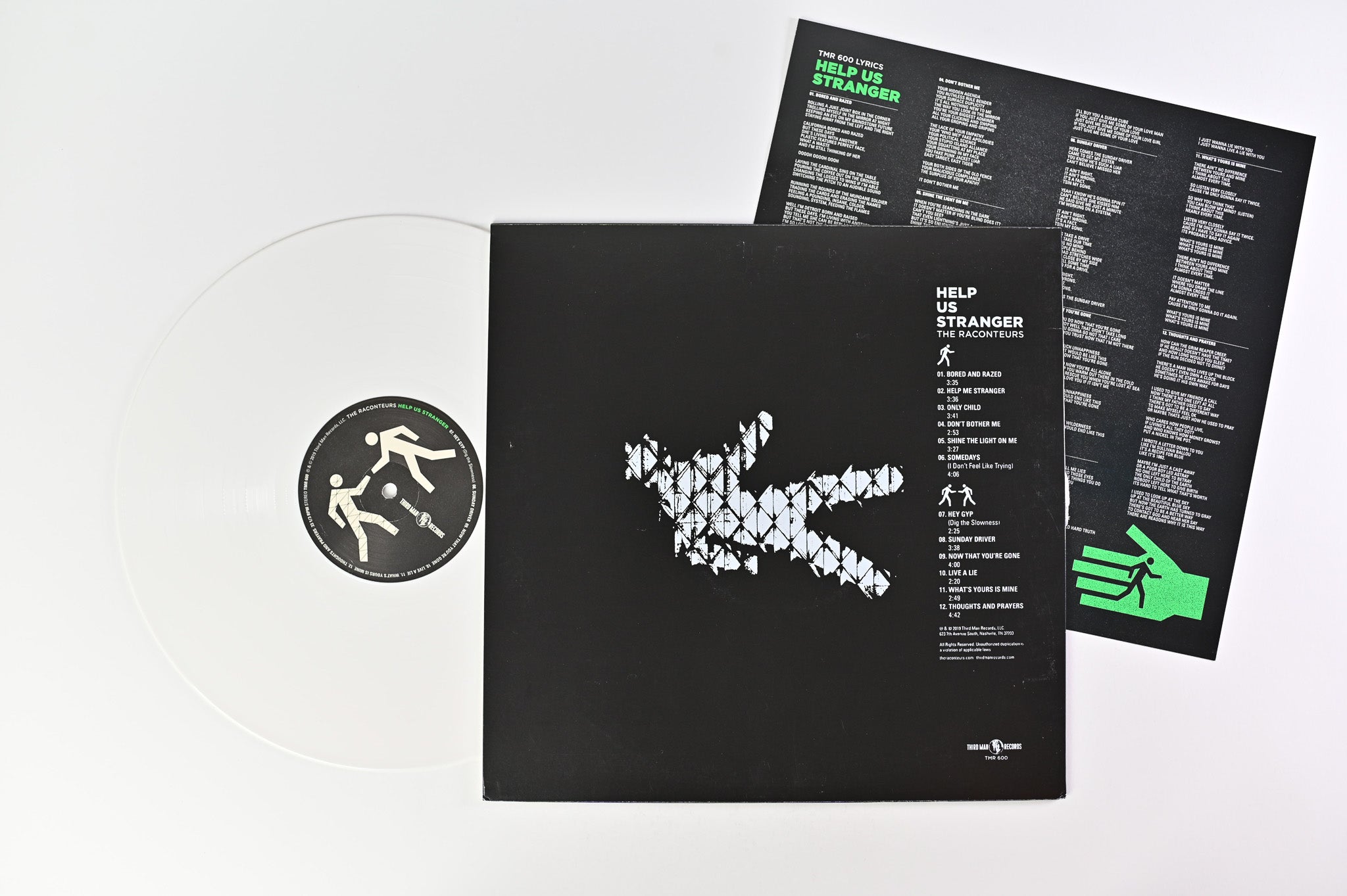The Raconteurs - Help Us Stranger on Third Man Records - White Vinyl