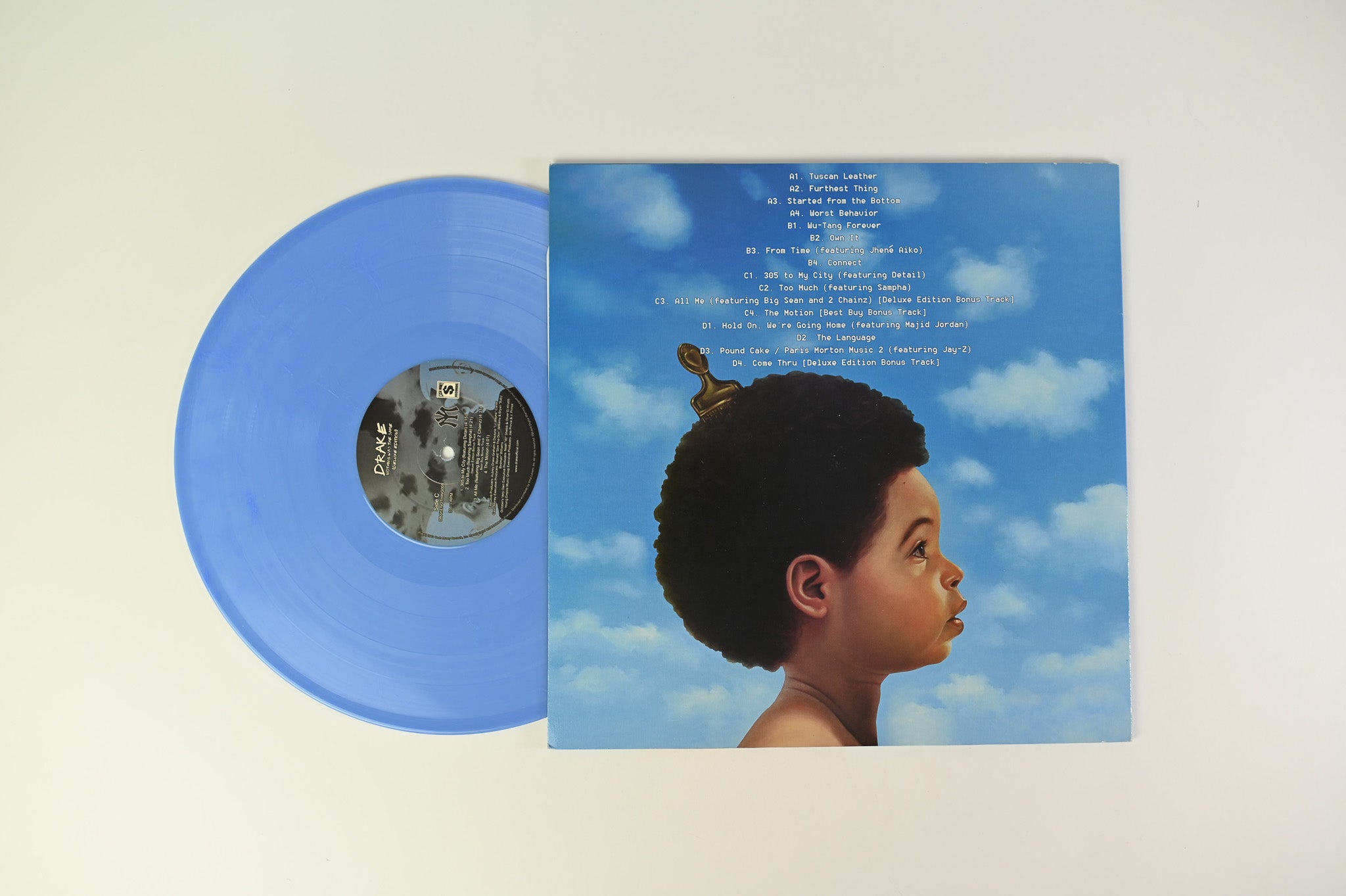 Drake - Nothing Was The Same Unofficial Light Blue and Smoke Vinyl