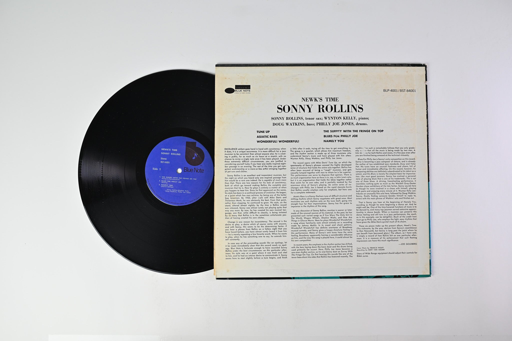 Sonny Rollins - Newk's Time on Blue Note – BST 84001 - 70s Reissue