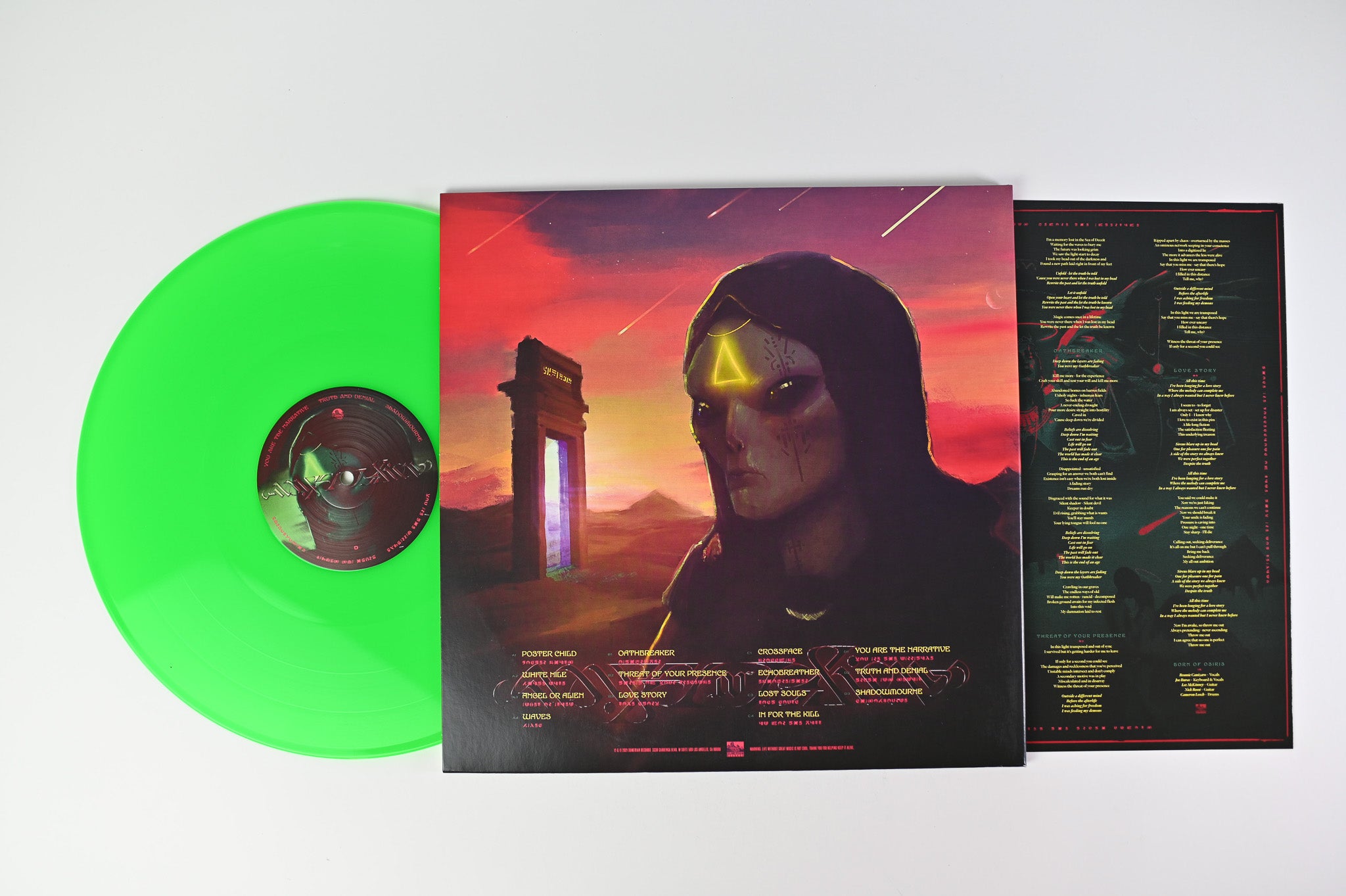 Born Of Osiris - Angel Or Alien on Sumerian Ltd Neon Magenta/Neon Green Newbury Comics