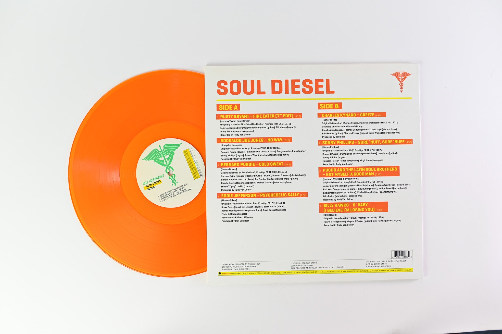Various - Jazz Dispensary: Soul Diesel on Fantasy Orange Translucent