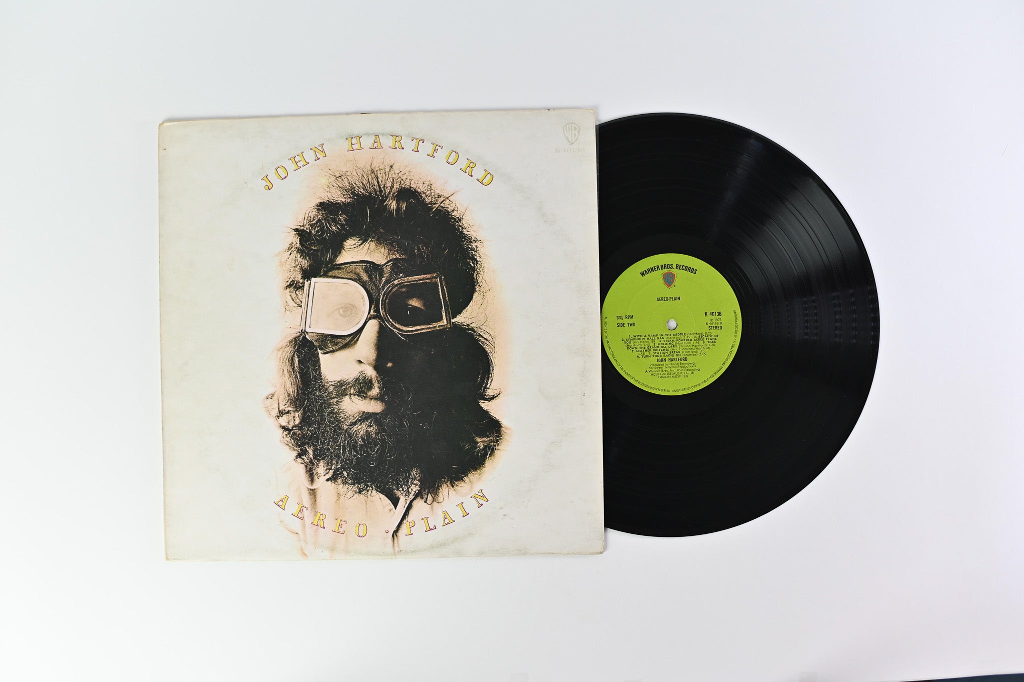 John Hartford - Aereo-Plain on Warner Bros UK Press