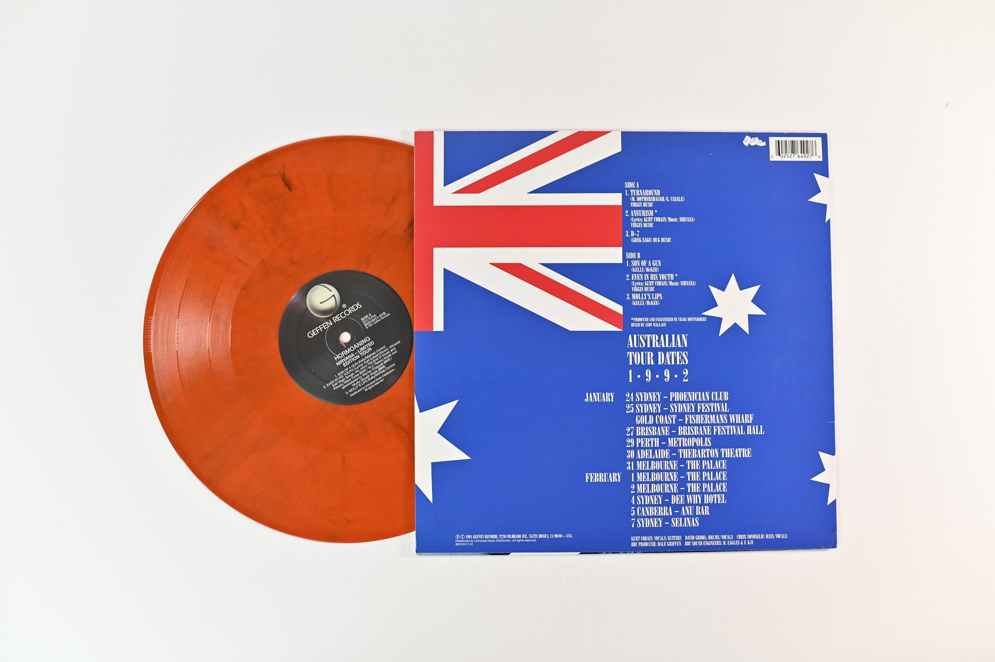 Nirvana - Hormoaning (Exclusive Australian '92 Tour EP) on DGC Geffen