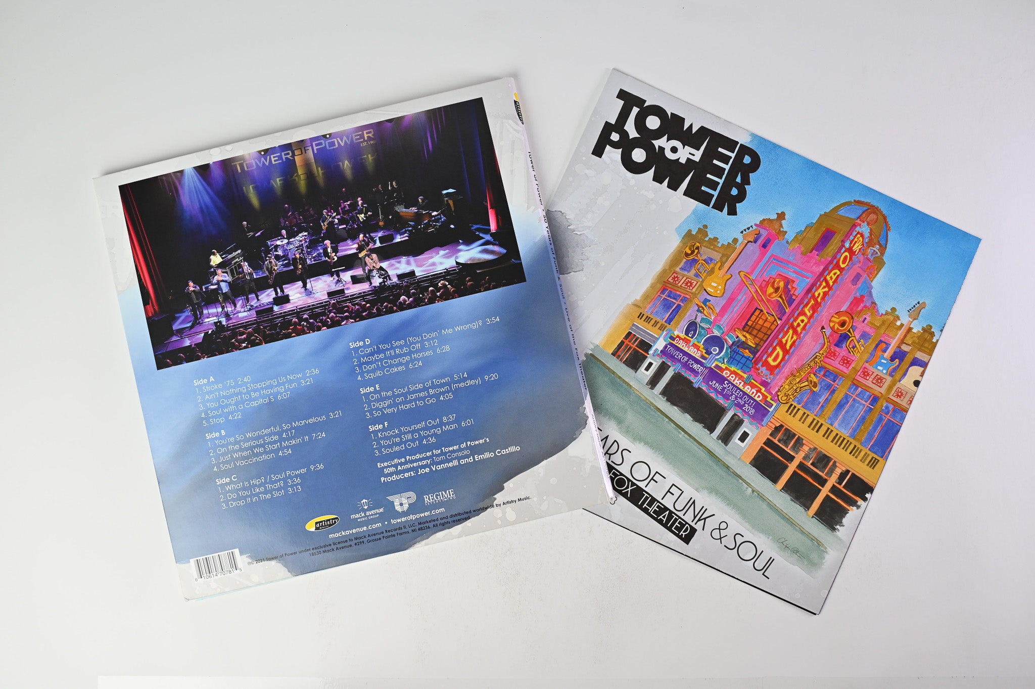 Tower Of Power - 50 Years Of Funk & Soul: Live At The Fox Theater-Oakland Ca-June 2018 on Artistry Music - 3-lp