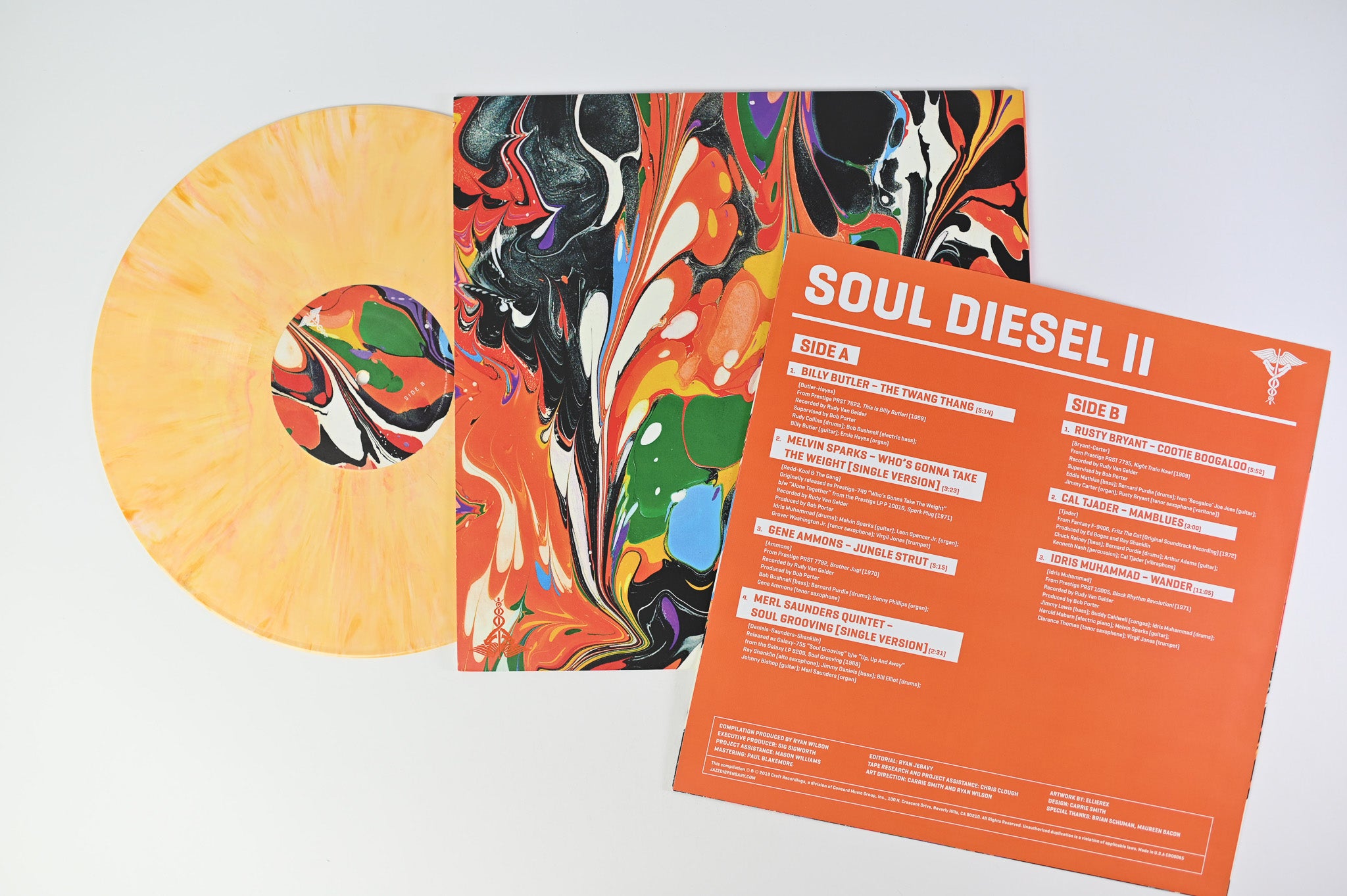 Various - Jazz Dispensary: Soul Diesel II on Craft Recording RSD 2018 Orange Swirl