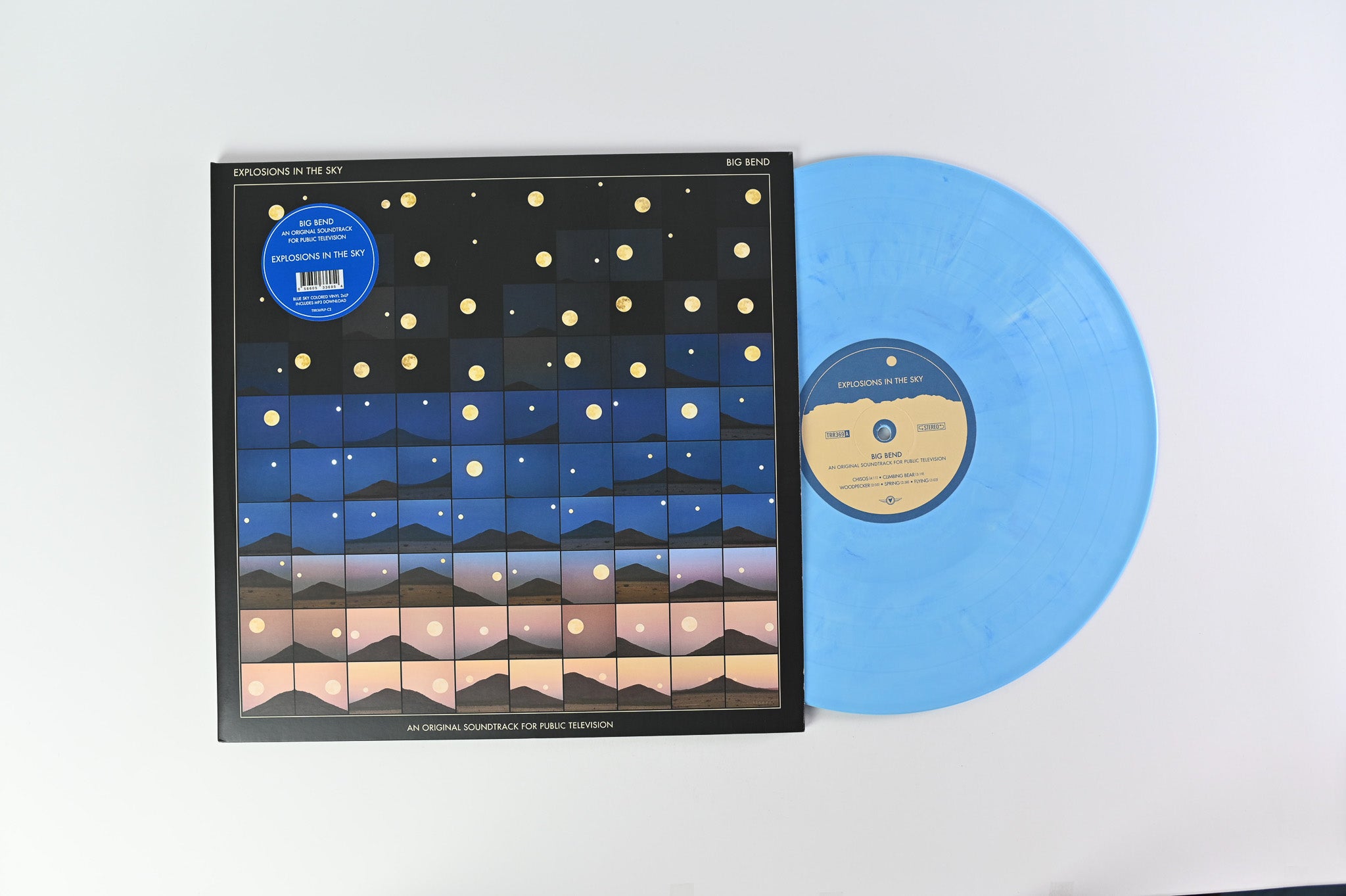 Explosions In The Sky - Big Bend (An Original Soundtrack For Public Television) on Temporary Residence Blue Sky Vinyl