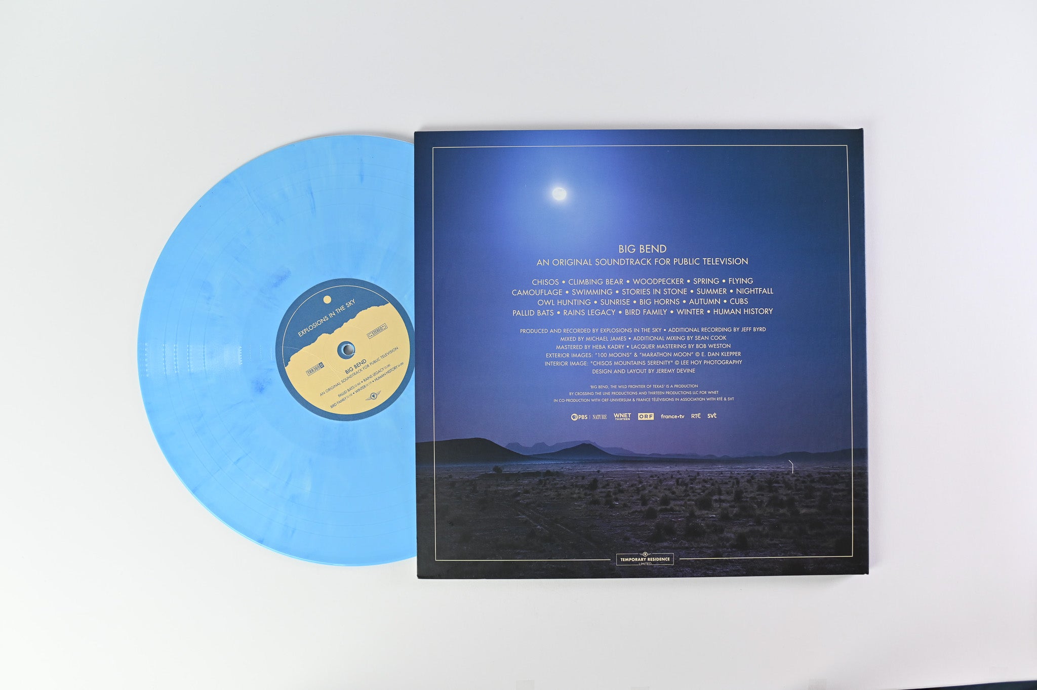 Explosions In The Sky - Big Bend (An Original Soundtrack For Public Television) on Temporary Residence Blue Sky Vinyl