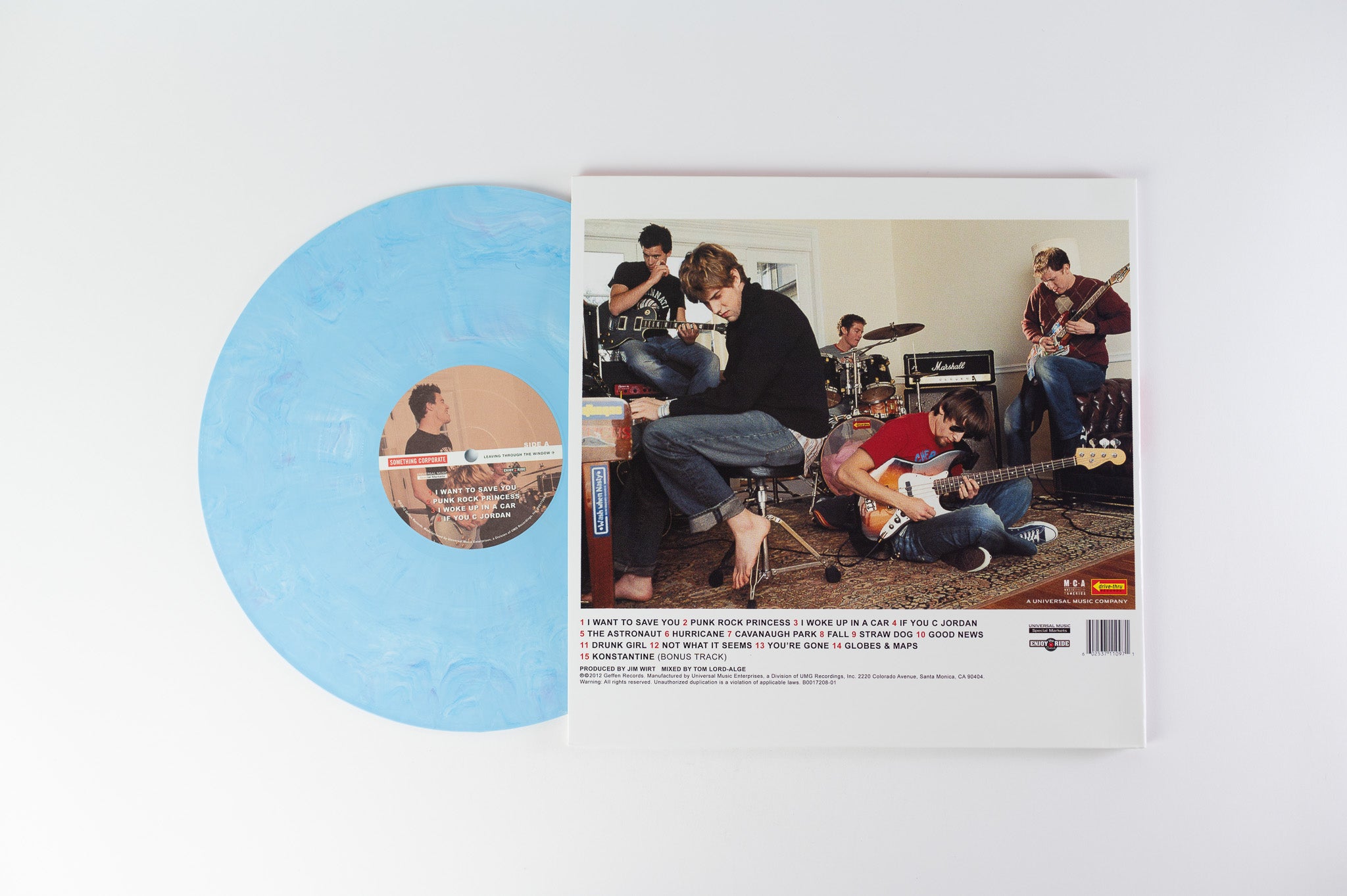 Something Corporate - Leaving Through The Window on Enjoy the Ride Records Light Blue Marbled Vinyl