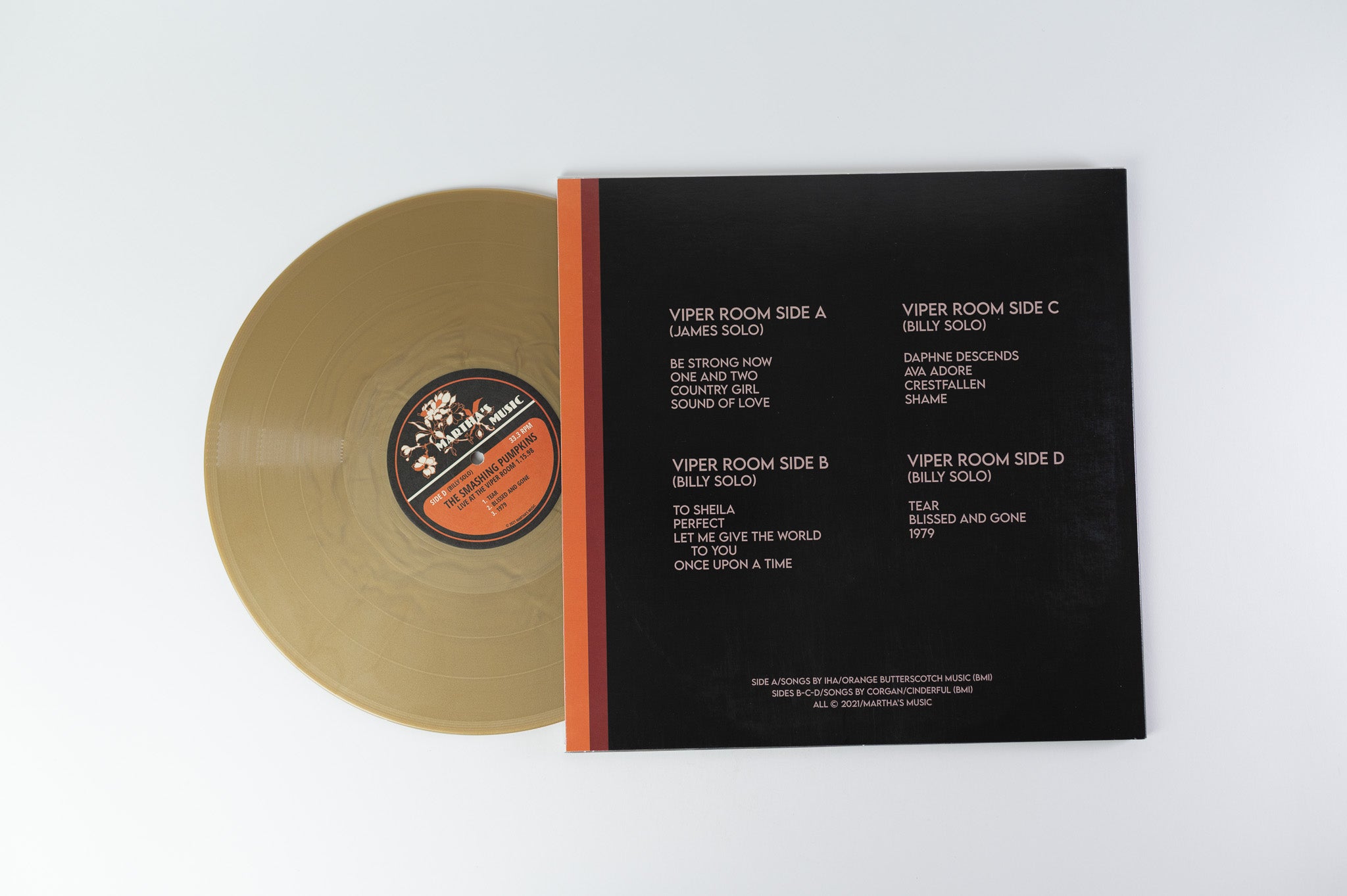 The Smashing Pumpkins - Live At The Viper Room on Martha's Music Gold Vinyl