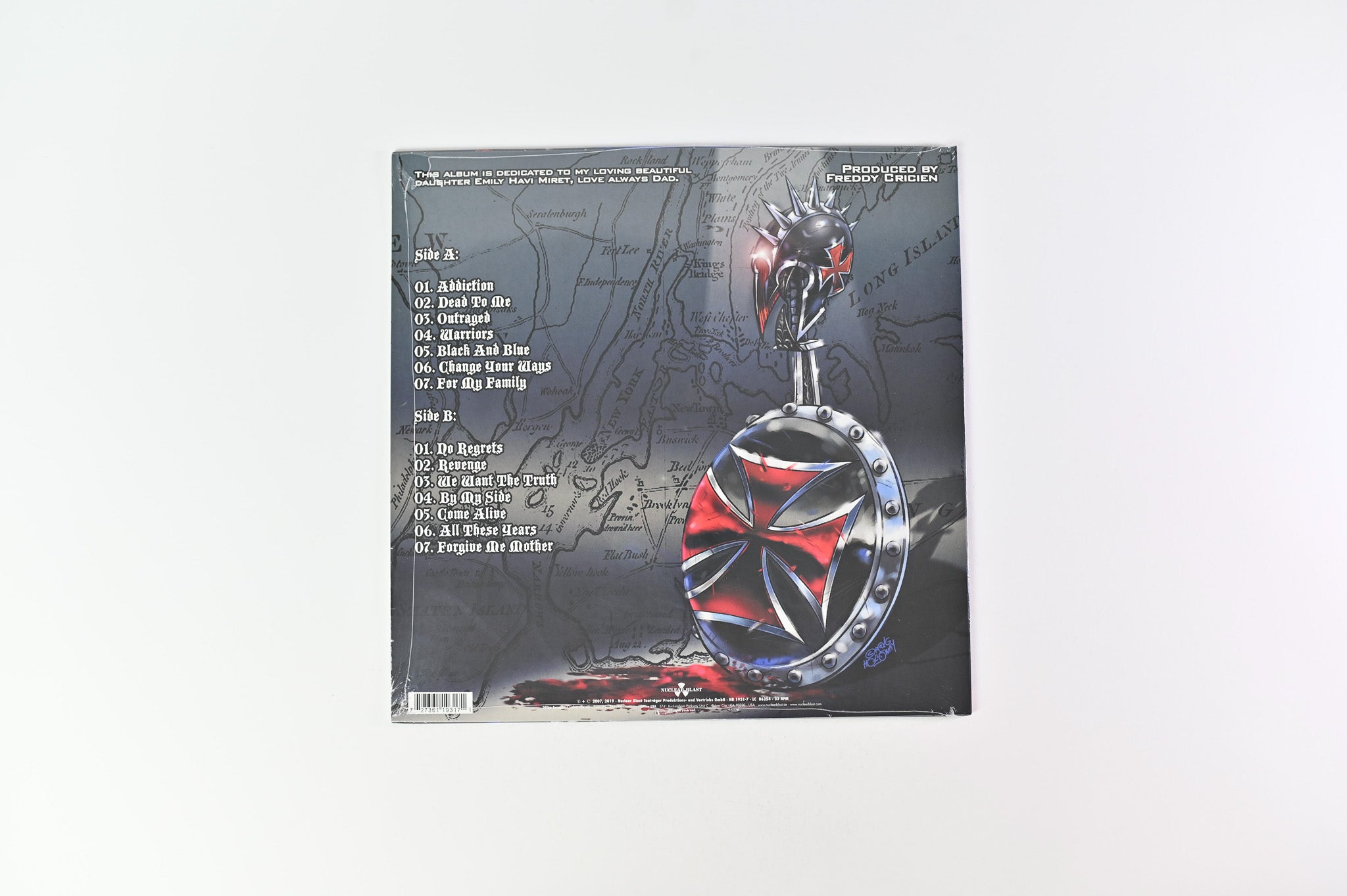 Agnostic Front - Warriors on Nuclear Blast Ltd Red Blue Black Splatter Reissue Sealed