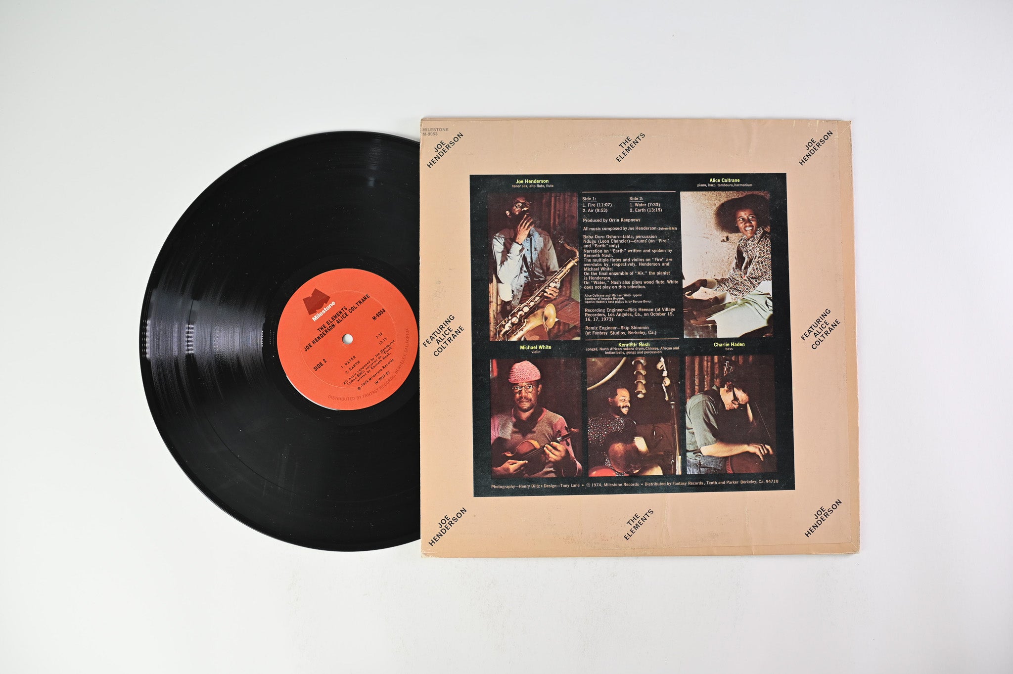 Joe Henderson Featuring Alice Coltrane - The Elements on Milestone - 1974 Pressing