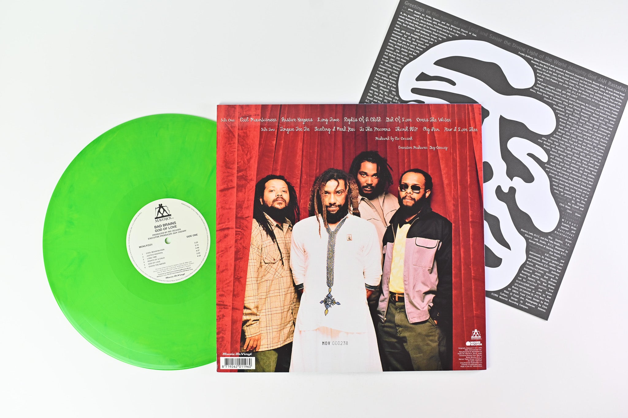 希少LP Bad Brains / God Of Love バッド・ブレインズ Bad Brains - God Of Love on Music on Vinyl Ltd Numbered Green Yellow M