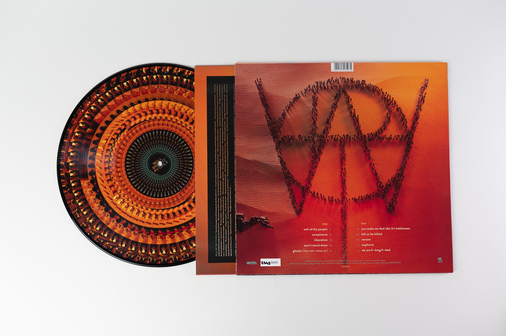 MUSE Will OF THE PEOPLE レコード LP 直筆サインカード Muse - Will