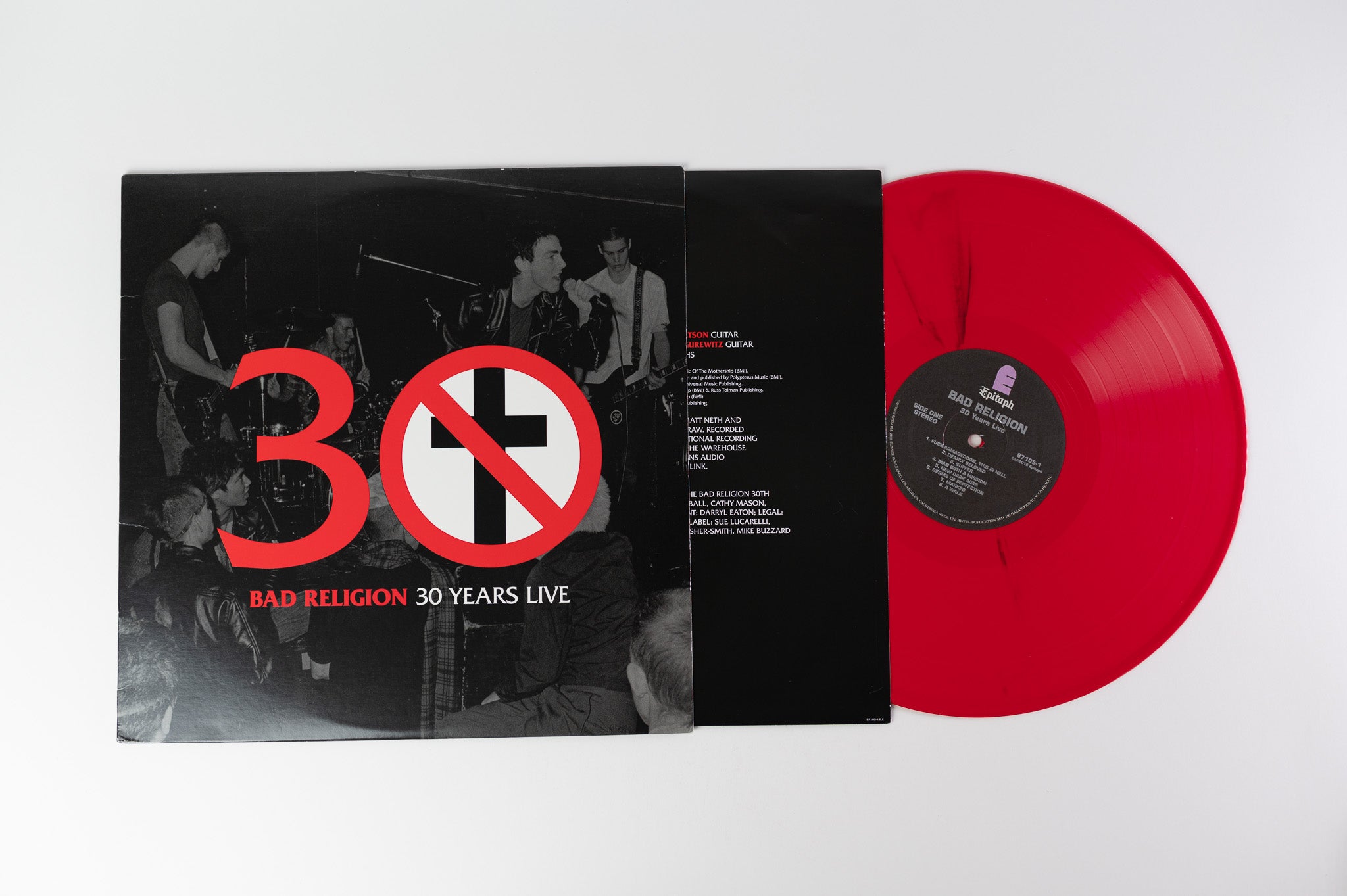 Bad Religion - 30 Years Live on Epitaph Red Opaque Vinyl