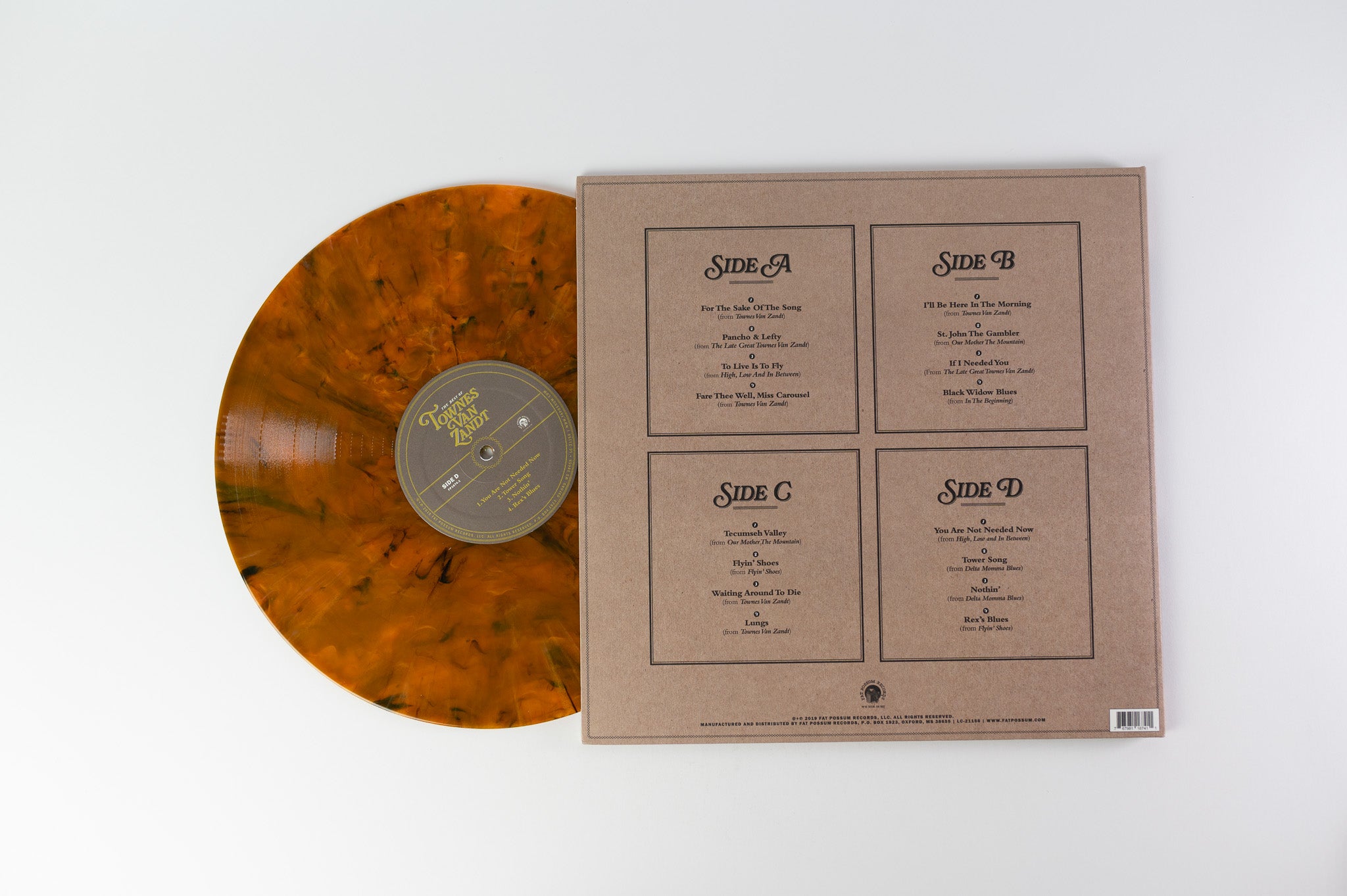 Townes Van Zandt - The Best Of Townes Van Zandt on Fat Possum Records Tiger's Eye Vinyl