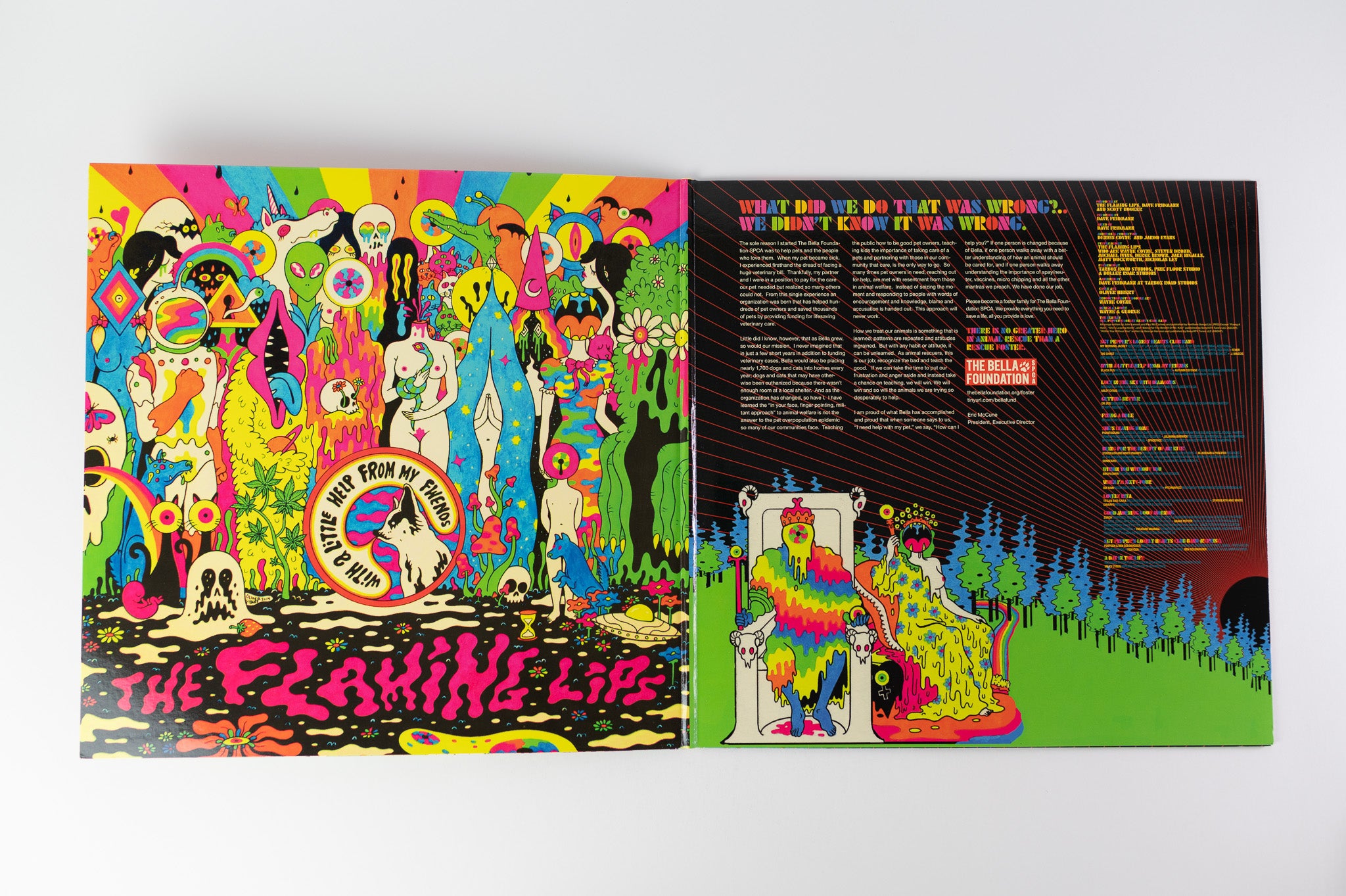 The Flaming Lips - With A Little Help From My Fwends on Warner Bros. Records Orange Fluorescent