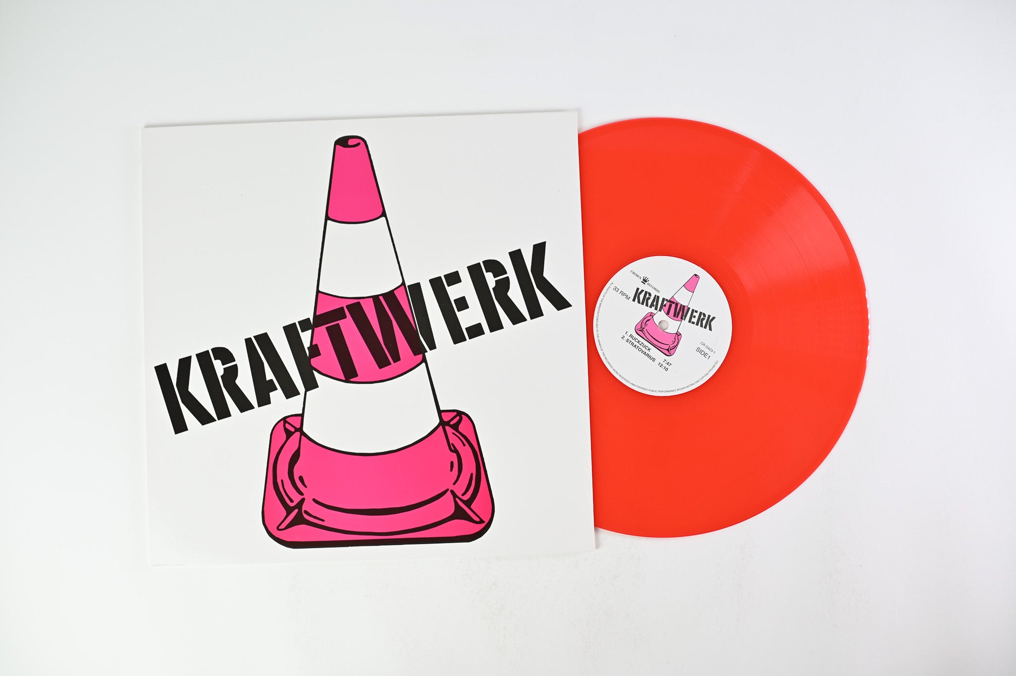 Kraftwerk - Kraftwerk on Crown Records - Red Vinyl Unofficial pressing