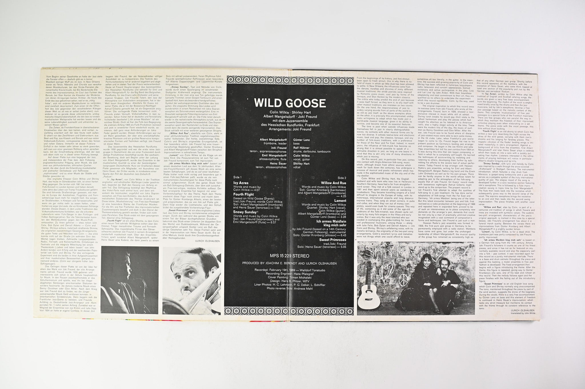 Colin Wilkie - Wild Goose on MPS Records - German pressing