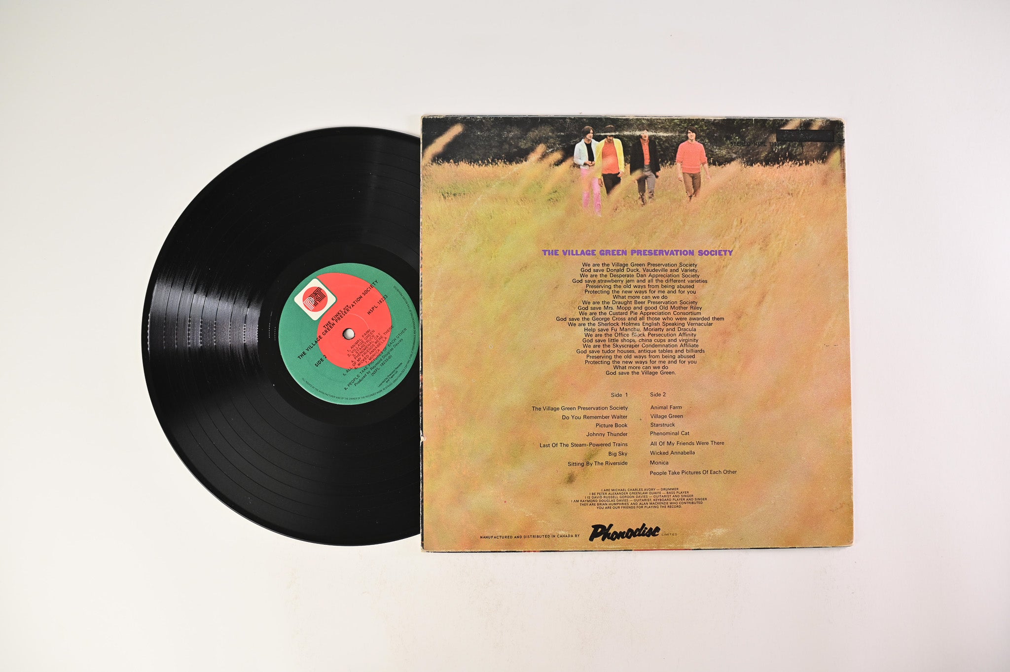 The Kinks - The Kinks Are The Village Green Preservation Society on PRT - Canadian pressing