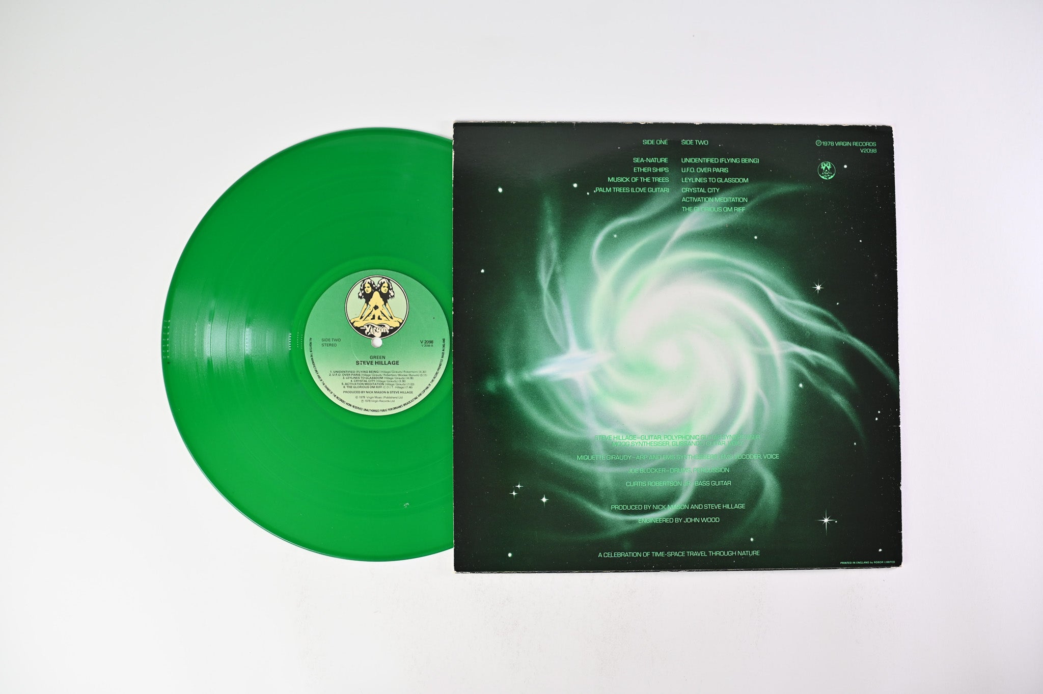 Steve Hillage - Green on Virgin - Green Vinyl