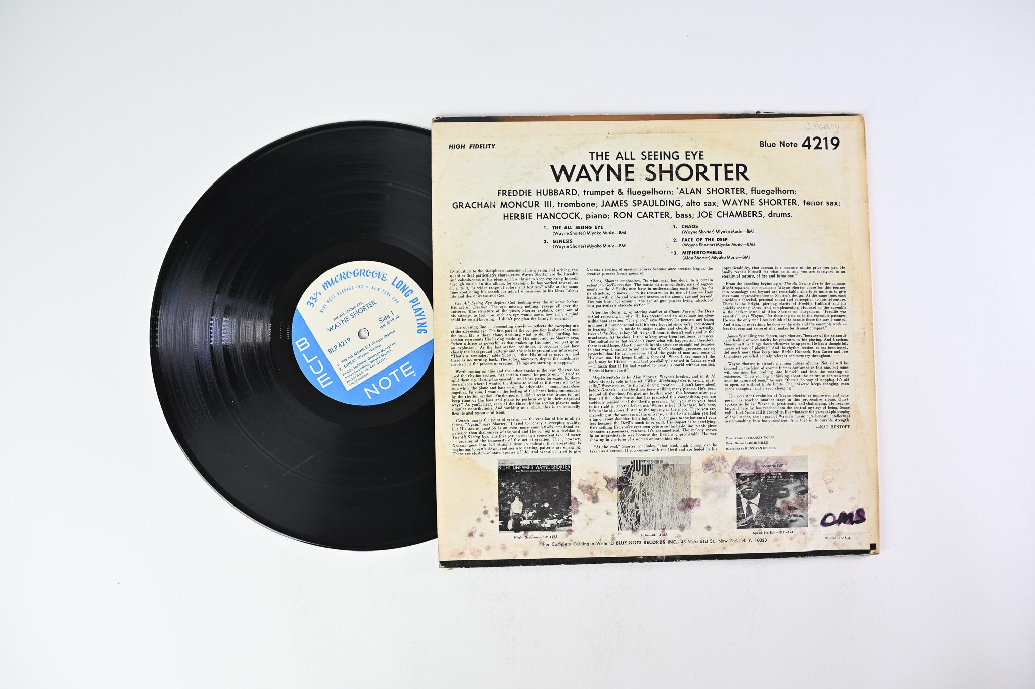 Wayne Shorter - The All Seeing Eye on Blue Note – BLP 4219 Mono RVG
