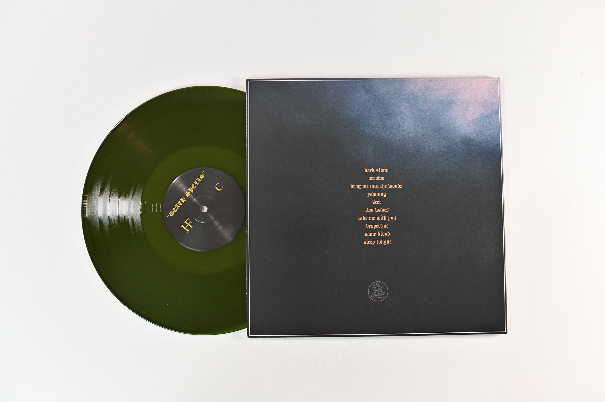 Holy Fawn - Death Spells on Triple Crown Camo Green Reissue