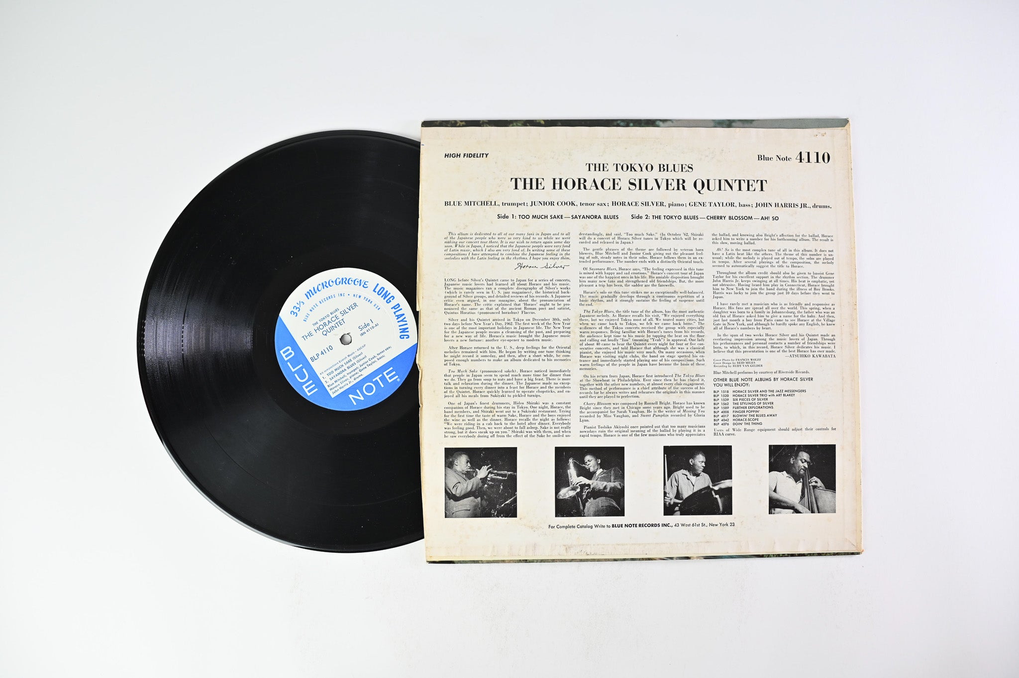 The Horace Silver Quintet - The Tokyo Blues on BLP 4110 - Mono New York USA