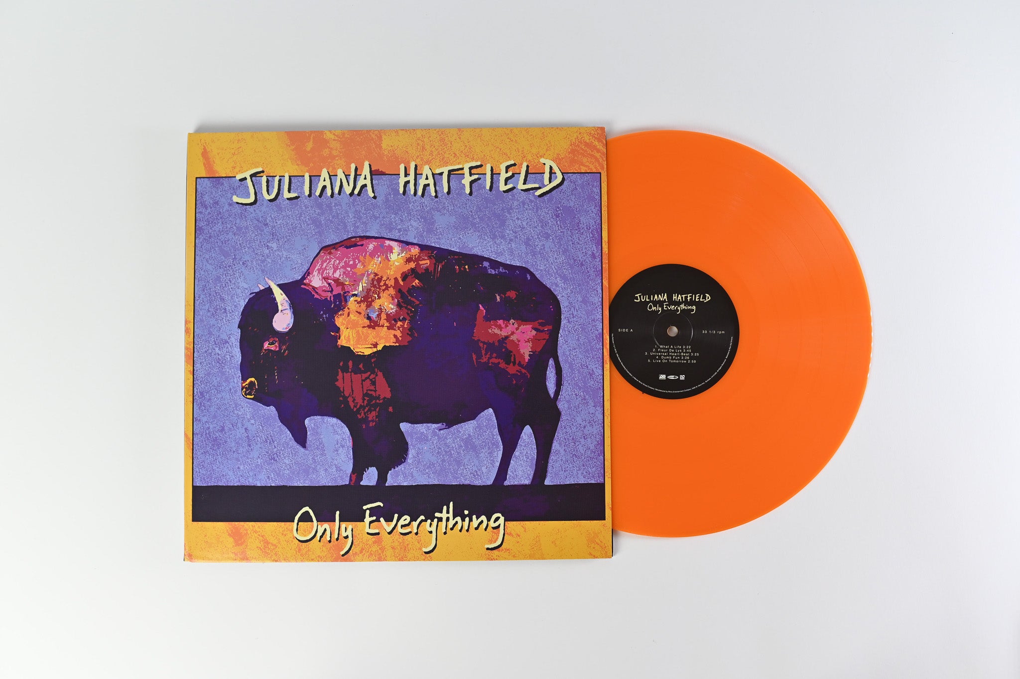 Juliana Hatfield - Only Everything Reissue, Numbered on Run Out Groove Orange & Blue Vinyl