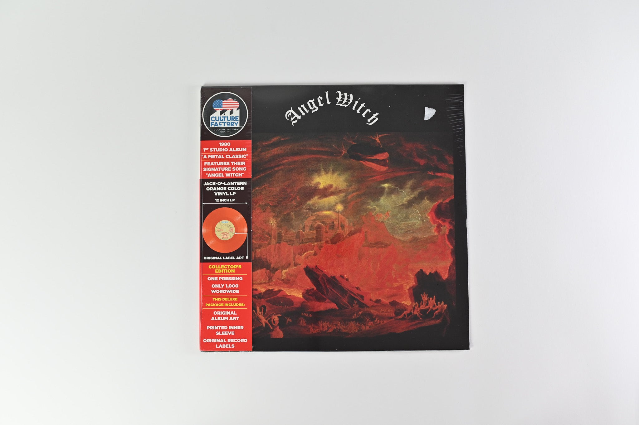 Angel Witch - Angel Witch SEALED Reissue on Culture Factory Jack-O-Lantern Orange Vinyl