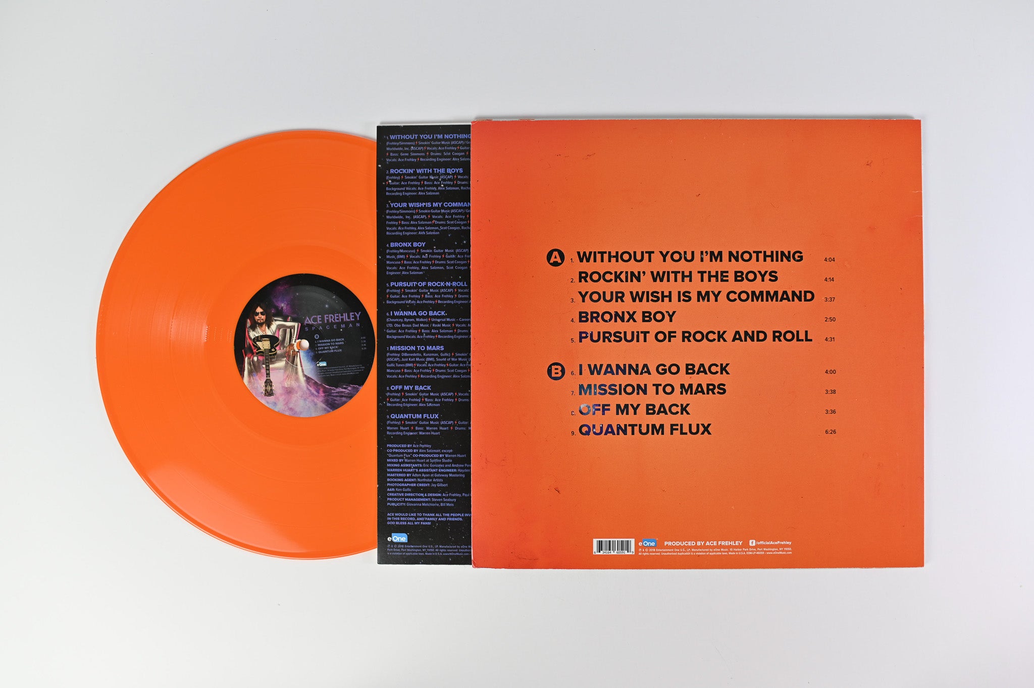 Ace Frehley - Spaceman on eOne Limited Orange Vinyl