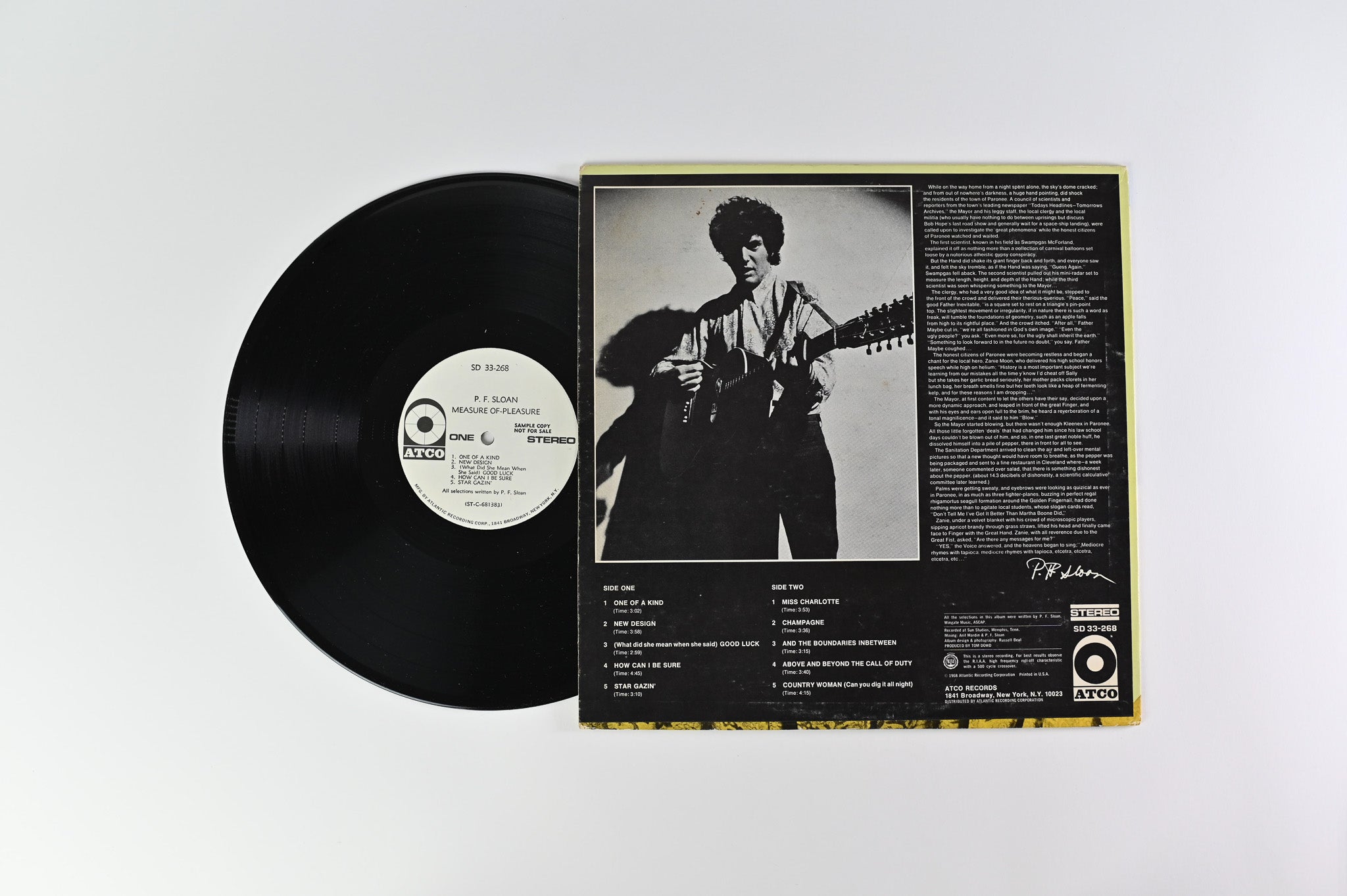 P.F. Sloan - Measure Of–Pleasure Promo on ATCO Records