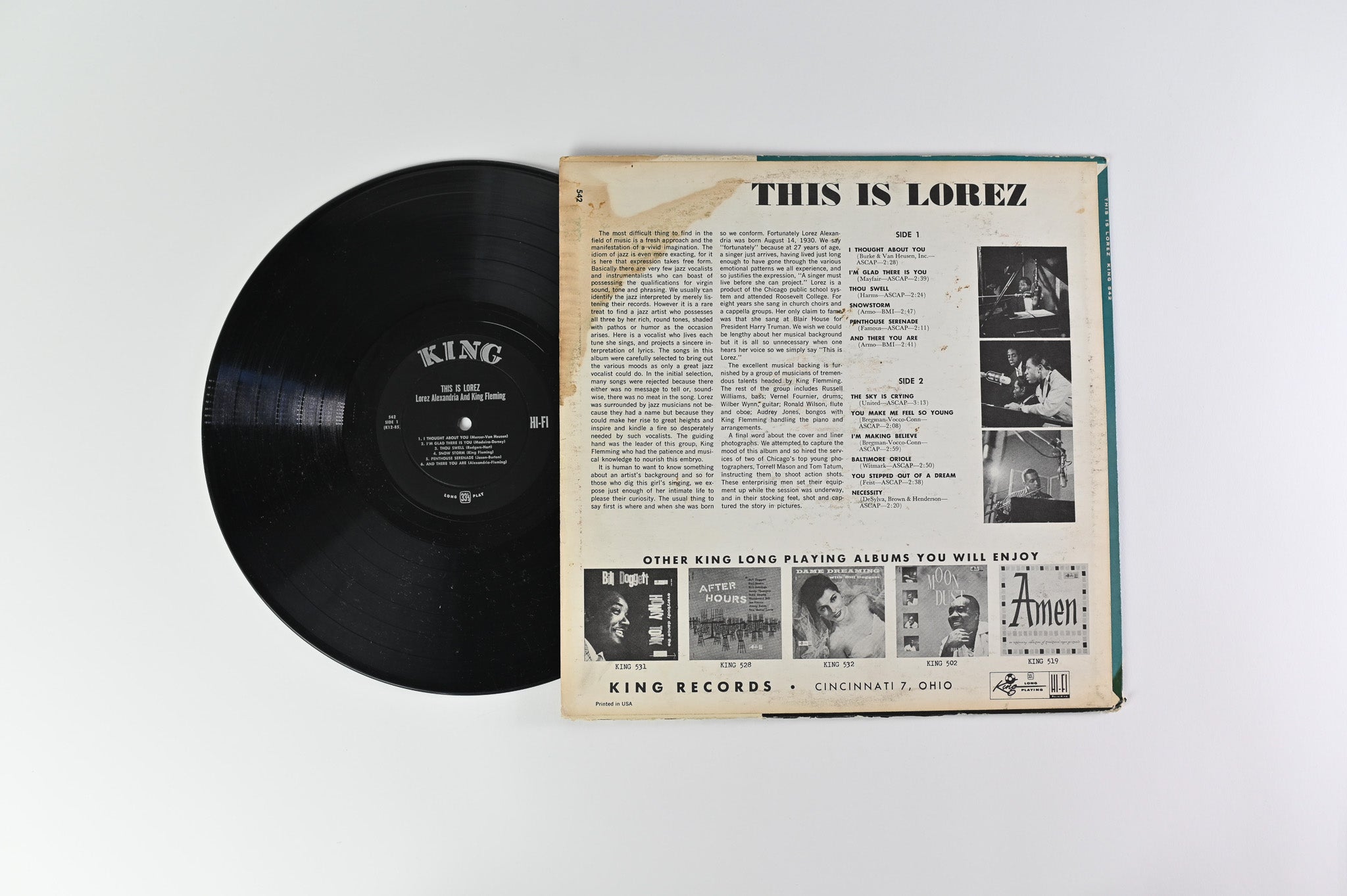 Lorez Alexandria - This Is Lorez Mono on King Records