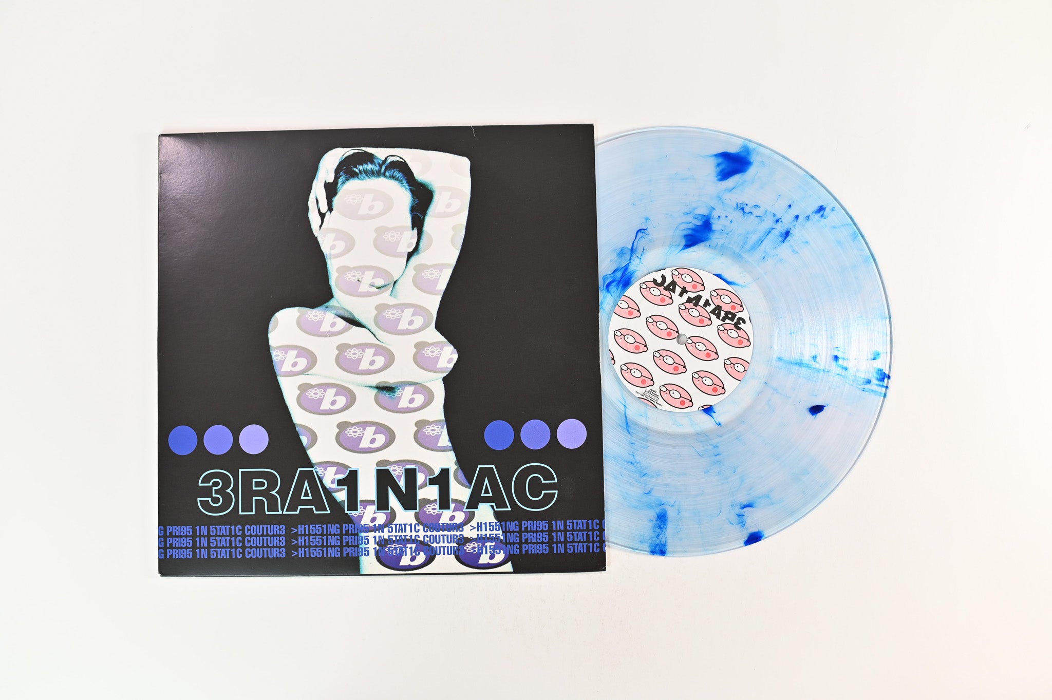Brainiac - Hissing Prigs In Static Couture on Touch and Go Ltd Clear With Blue Streaks Reissue