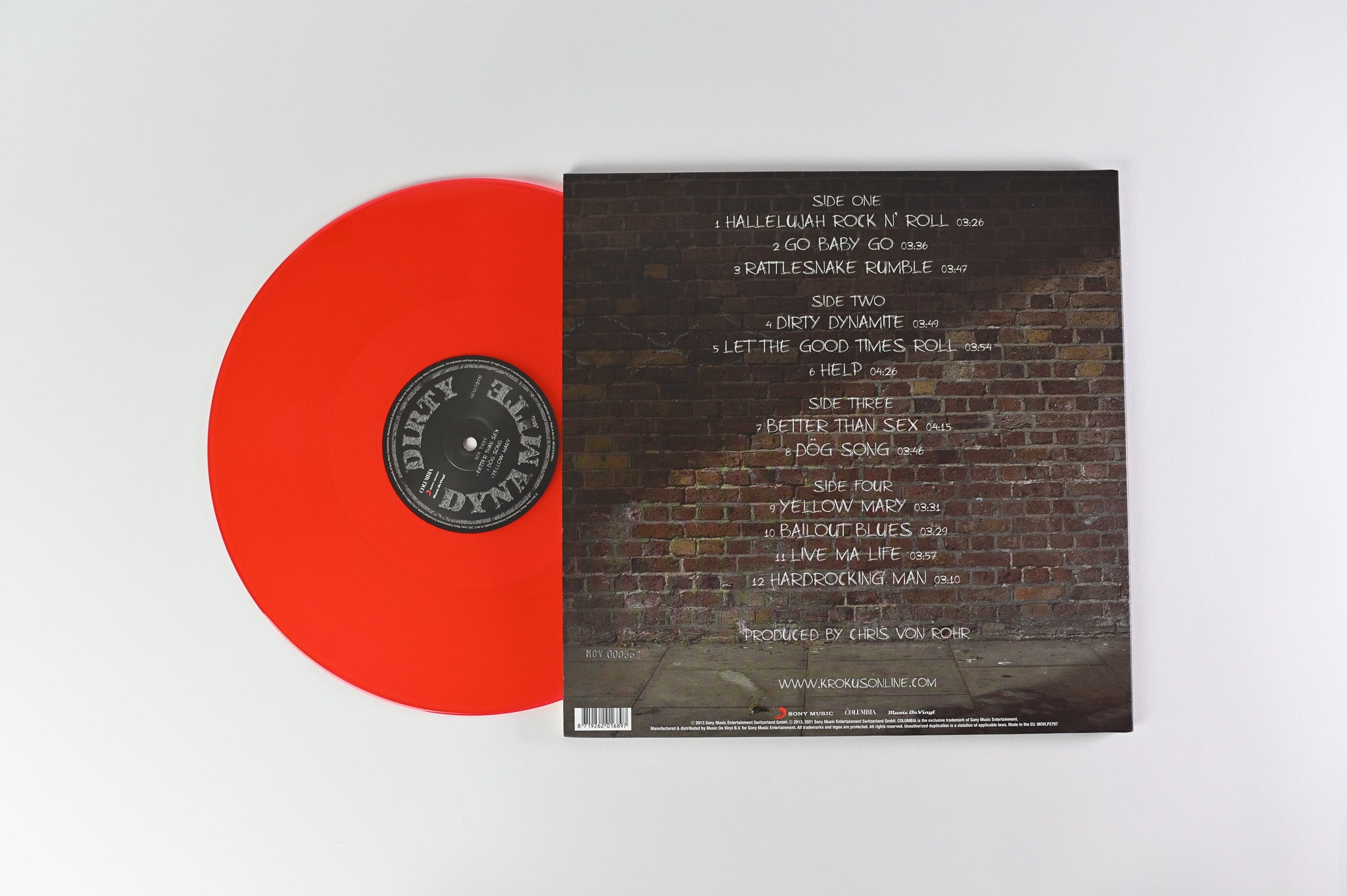 Krokus - Dirty Dynamite on Music On Vinyl - Red Vinyl