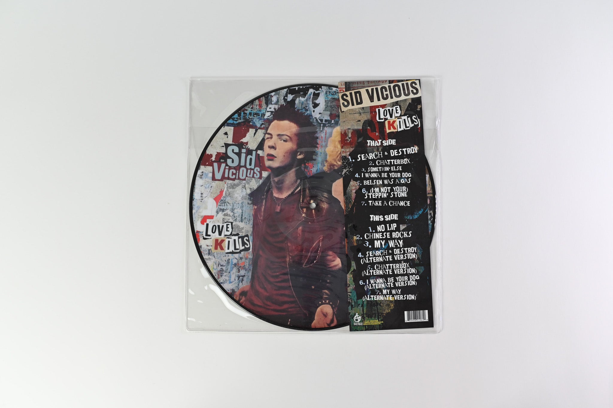 Sid Vicious - Love Kills Picture Disc on Anarchy Music