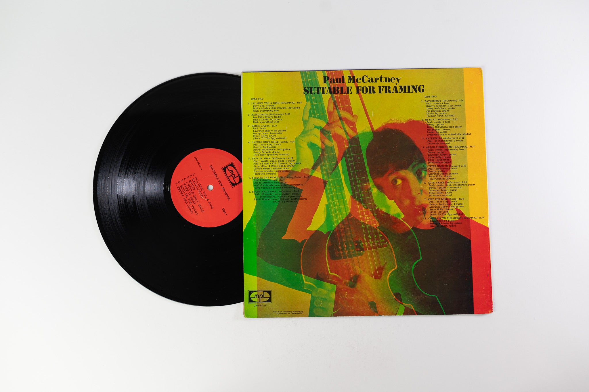 国不明LP Paul Mccartney Suitable For Framing JPM40IF MPL /00260 Paul McCartney - Suitable For Framing Unofficial Pressing