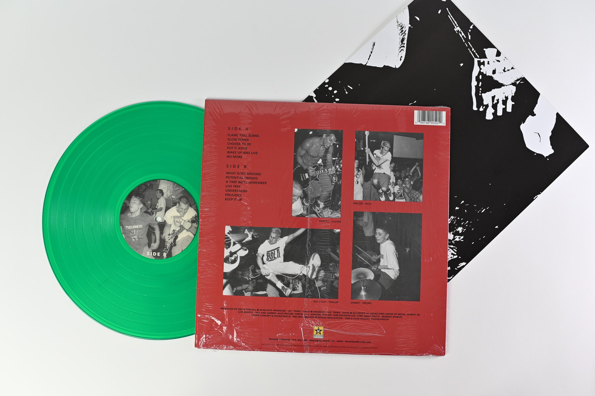 Youth Of Today - We're Not In This Alone on Revelation Records on Green Translucent Vinyl