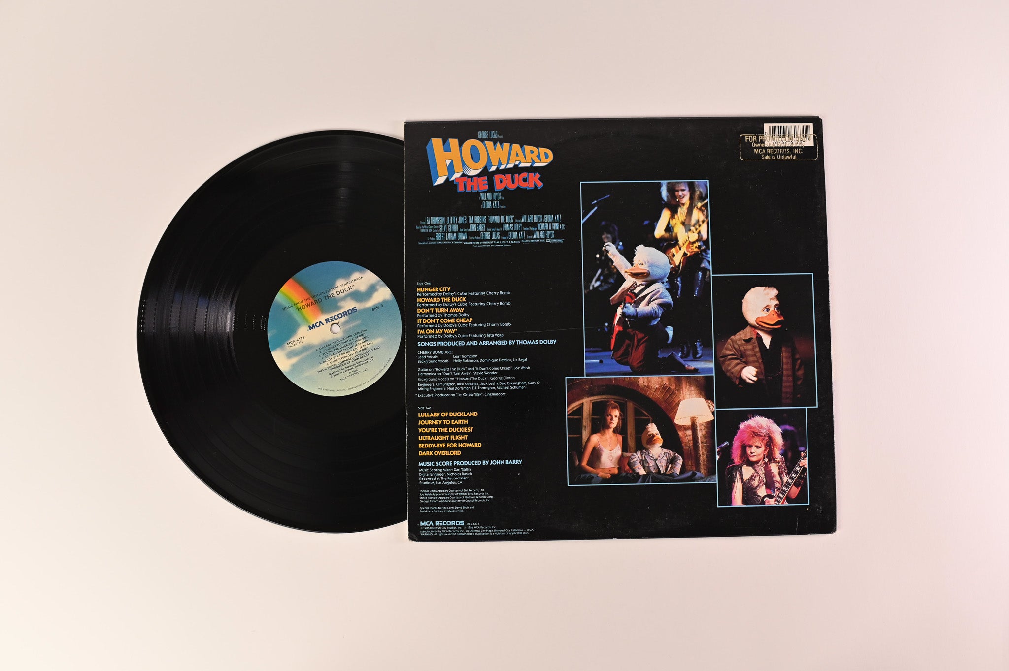 John Barry - Howard The Duck (Music From The Motion Picture Soundtrack) on MCA Records